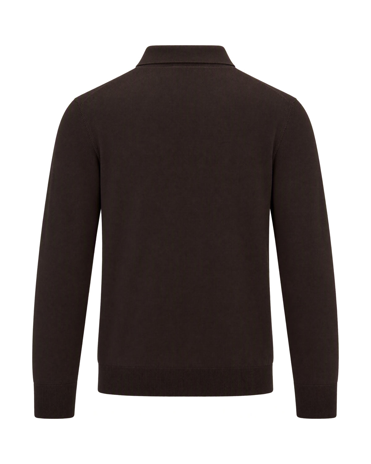 
Fine Knit Polo – Brown