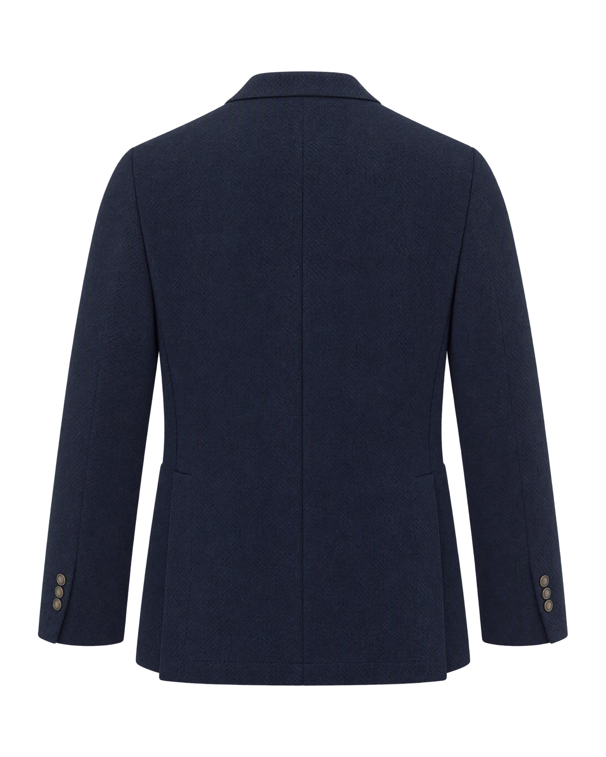 
Double-Breasted Patterned Jacket – Blue