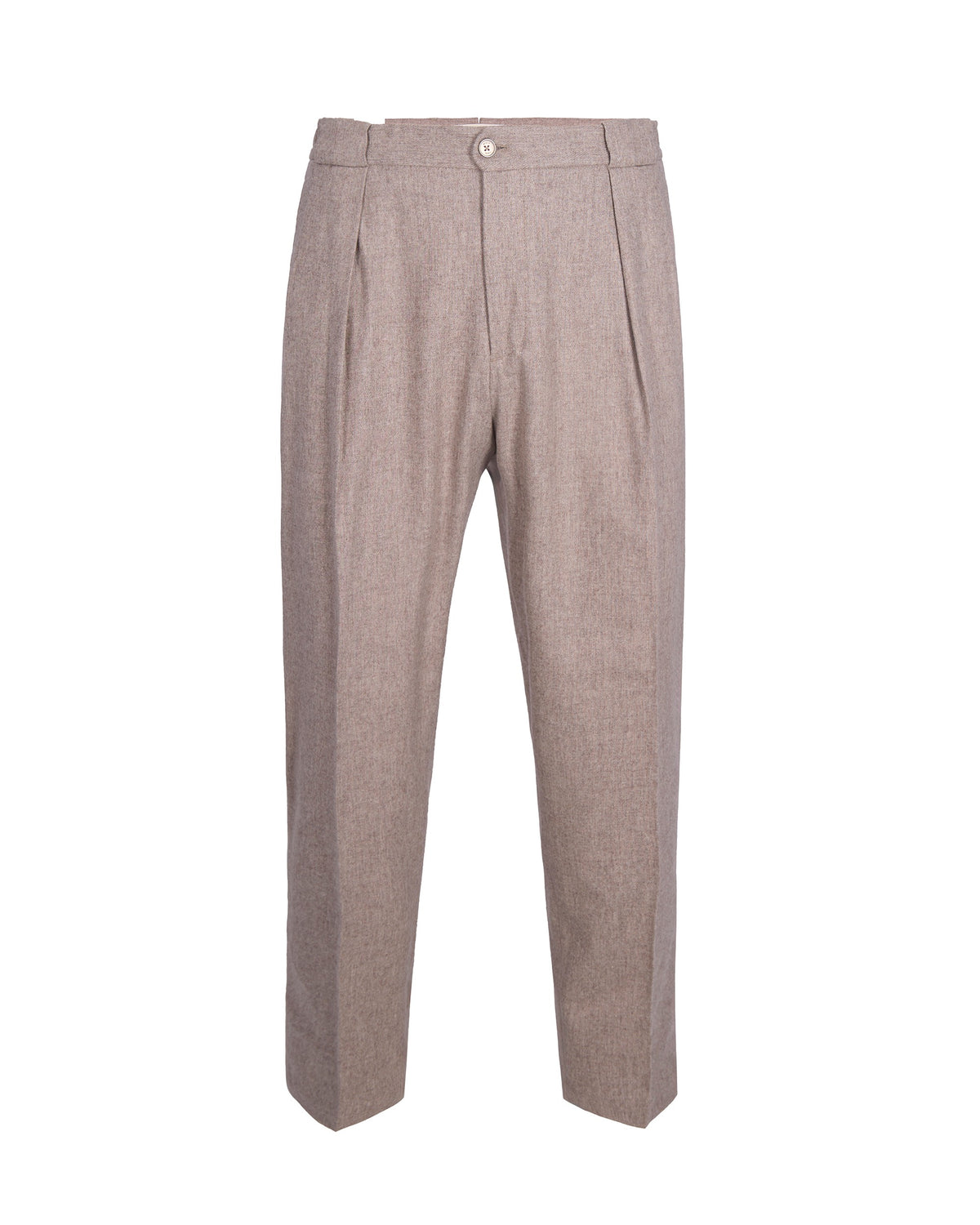 
Tailored flannel trousers – Beige 3