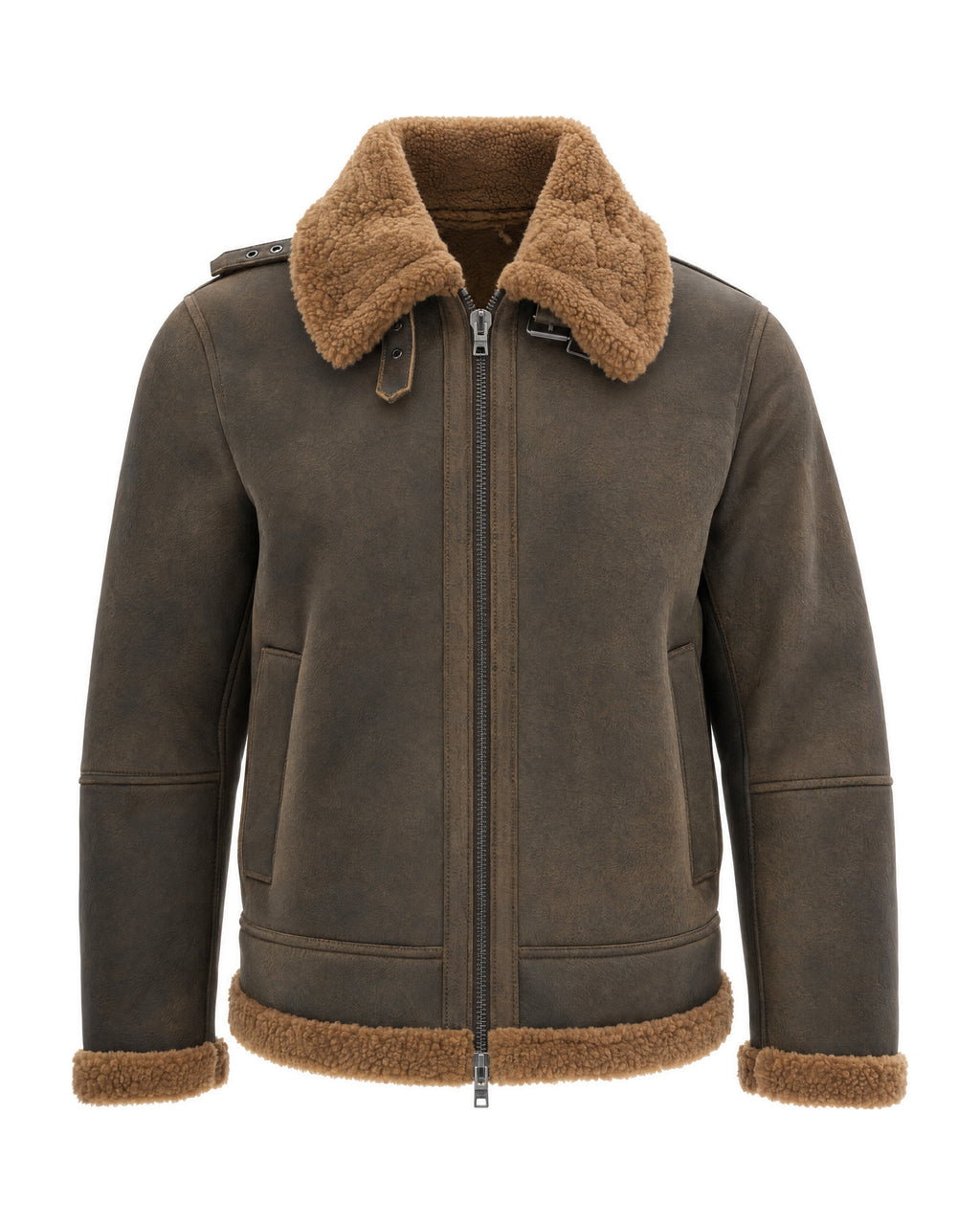 Giubbino Aviator Montone – Cuoio