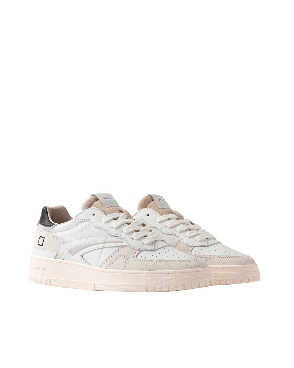 Pure Calf Torneo Sneakers – White-Blue