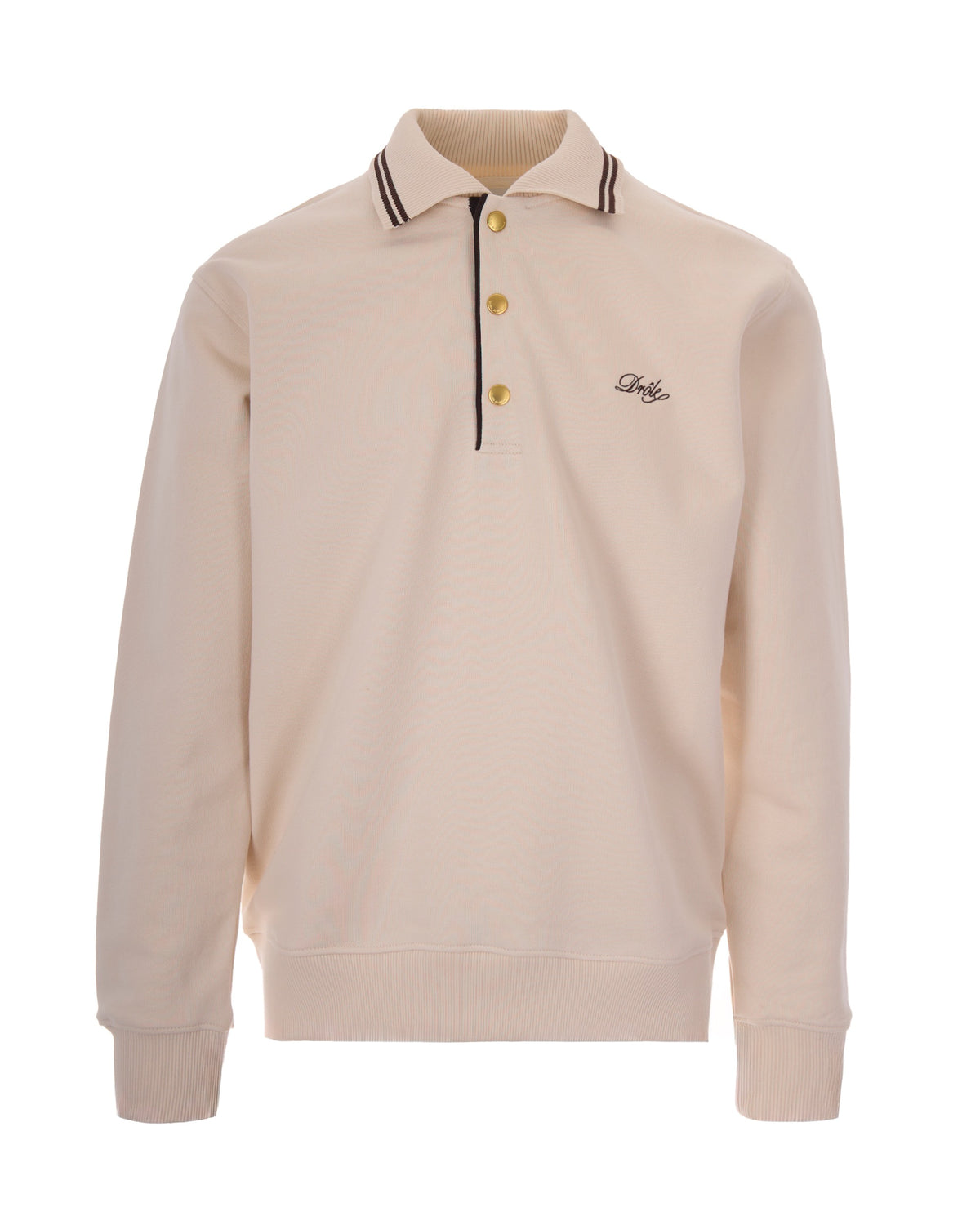 
Embroidered Polo Shirt – Sand