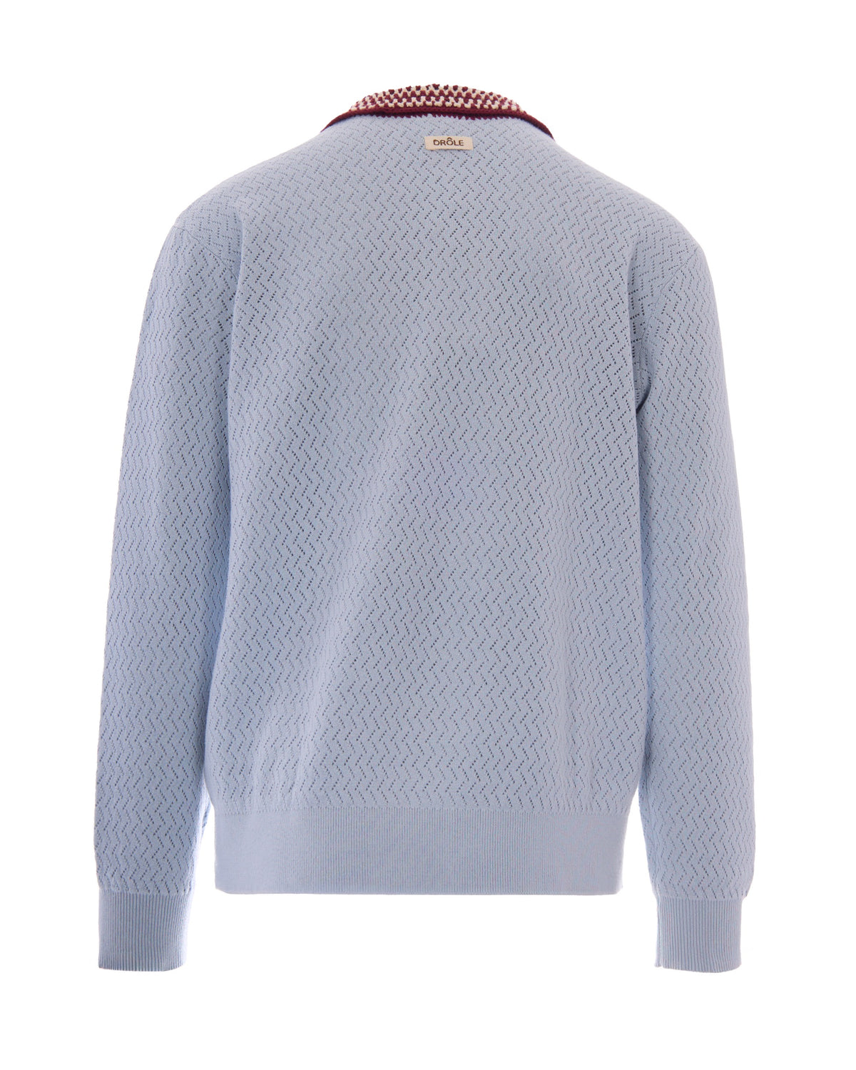 
Perforated Polo D Mirror – Light Blue