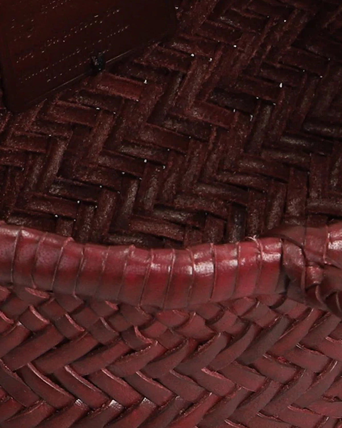
8809 MINI FLAT GORA BASKET 30X17X8 CM – Burgundy