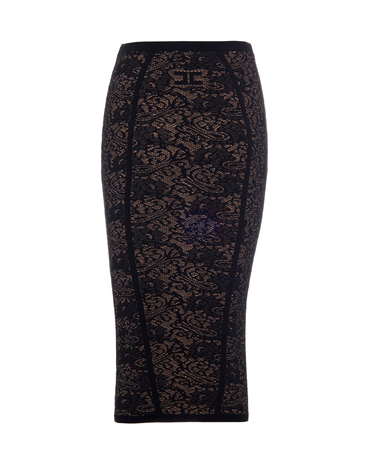 
Tricot Skirt – Black/Leather