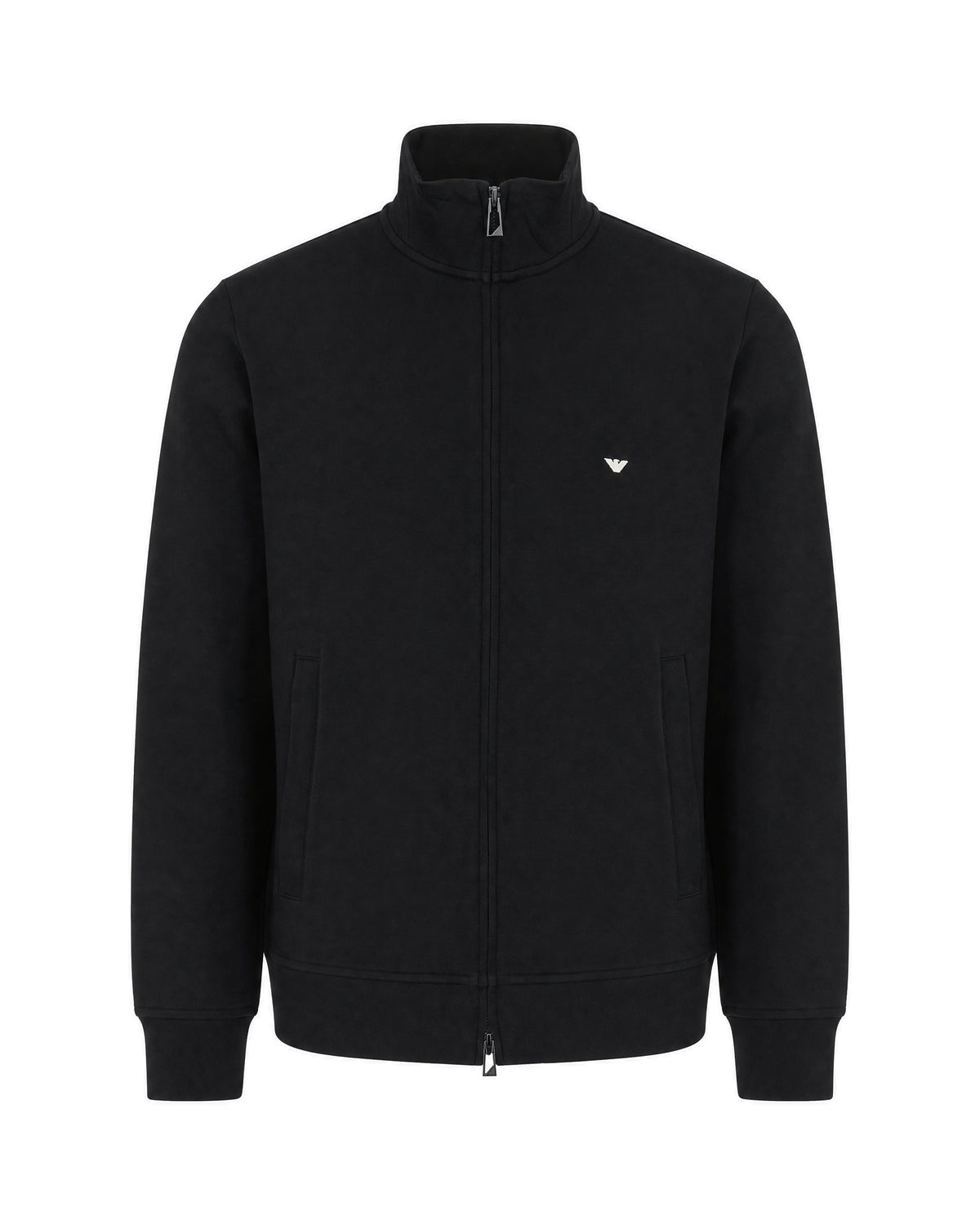
Full-Zip Logo Sweatshirt – Black Beauty