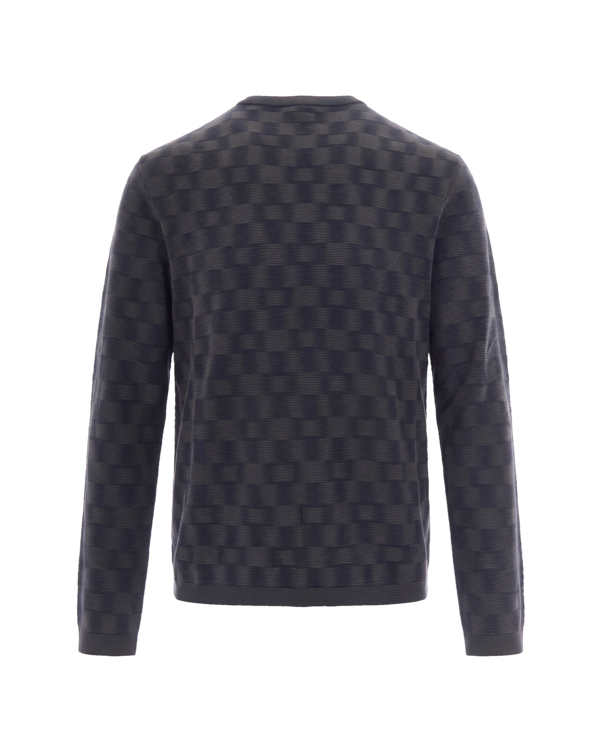 
Patterned Knit Sweater – Navy Fancy