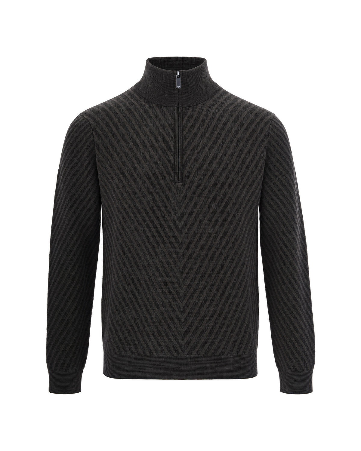 
Textured Zip-Up Sweater – Chocolate Fancy