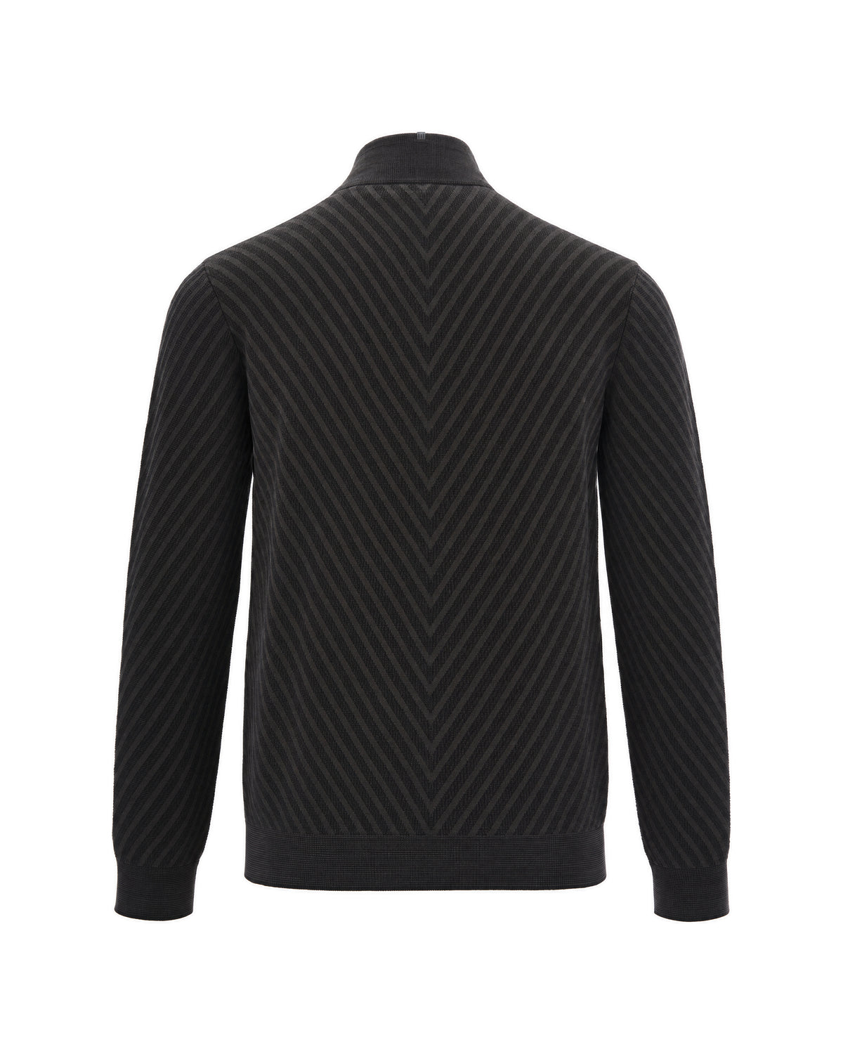
Textured Zip-Up Sweater – Chocolate Fancy