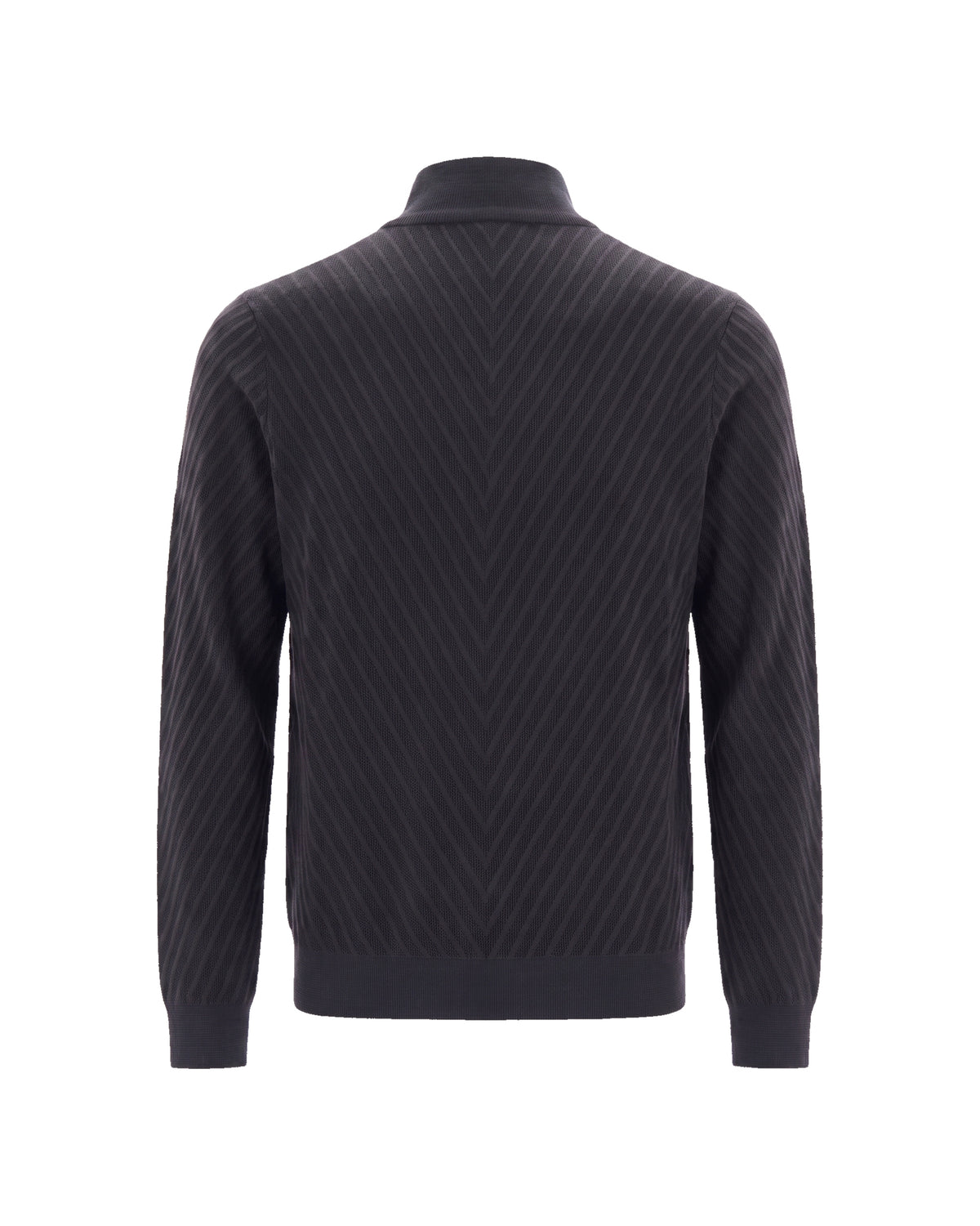 
Textured Zip-Up Sweater – Navy Fancy