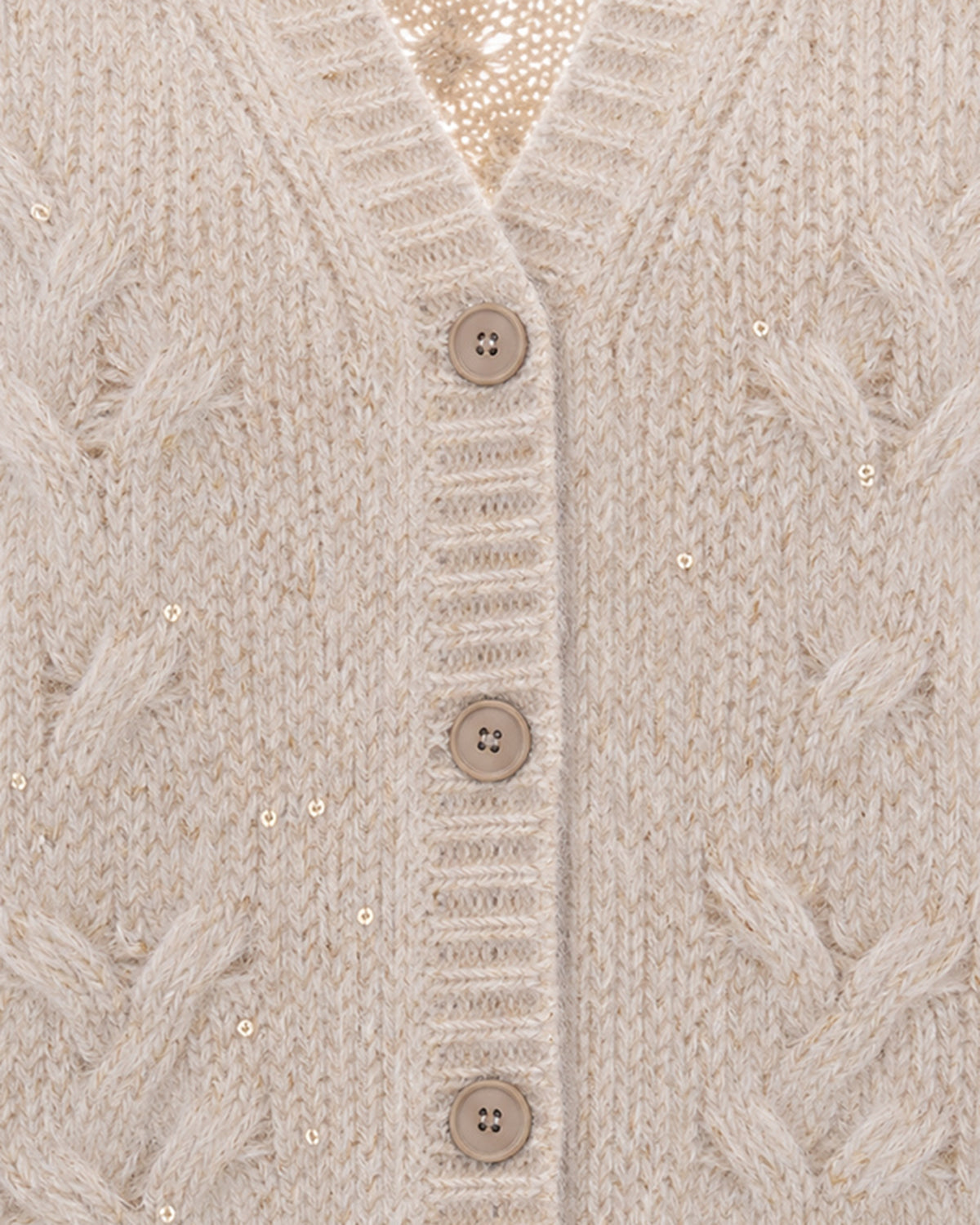 
Mohair Sequined Cardigan – Casha'