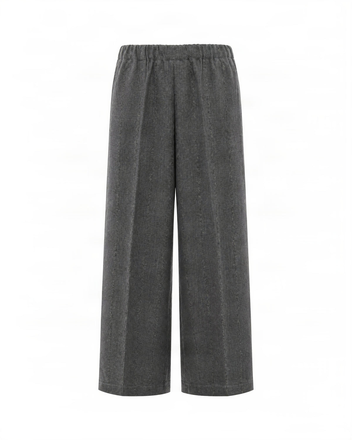 
Slate Micro-Pinstripe Flannel Trousers – Slate