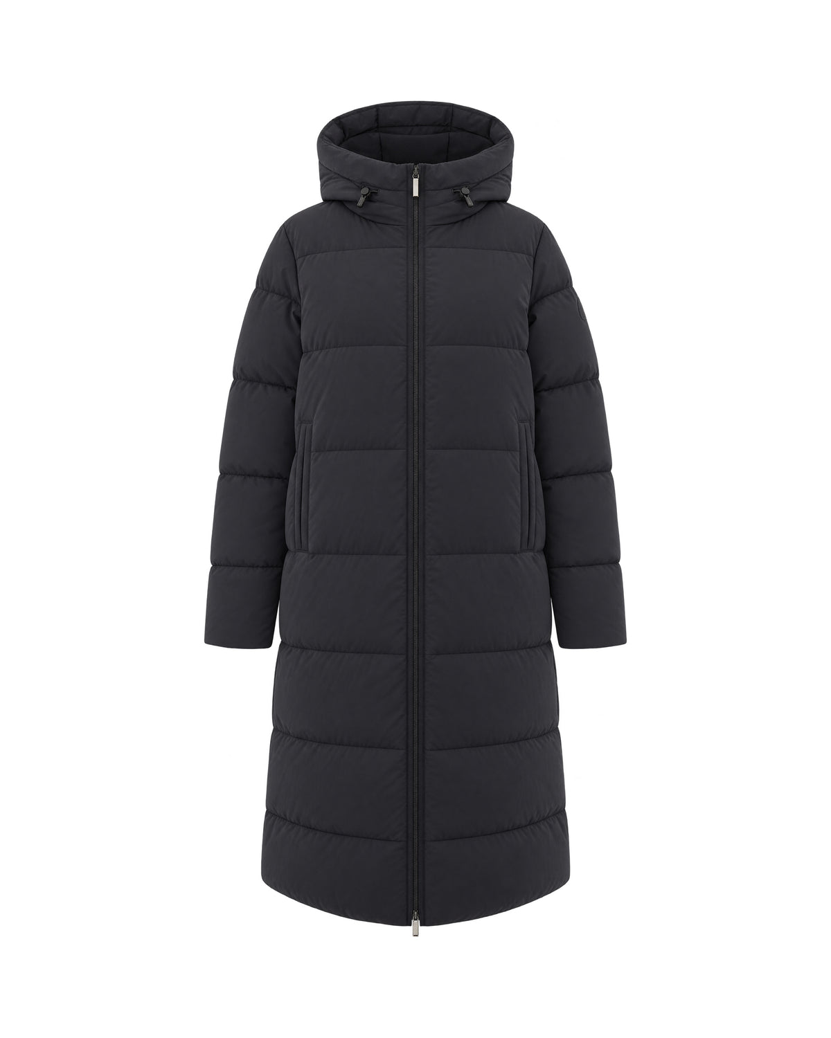 
Dina Shiny Puffer Jacket – Black Greyish