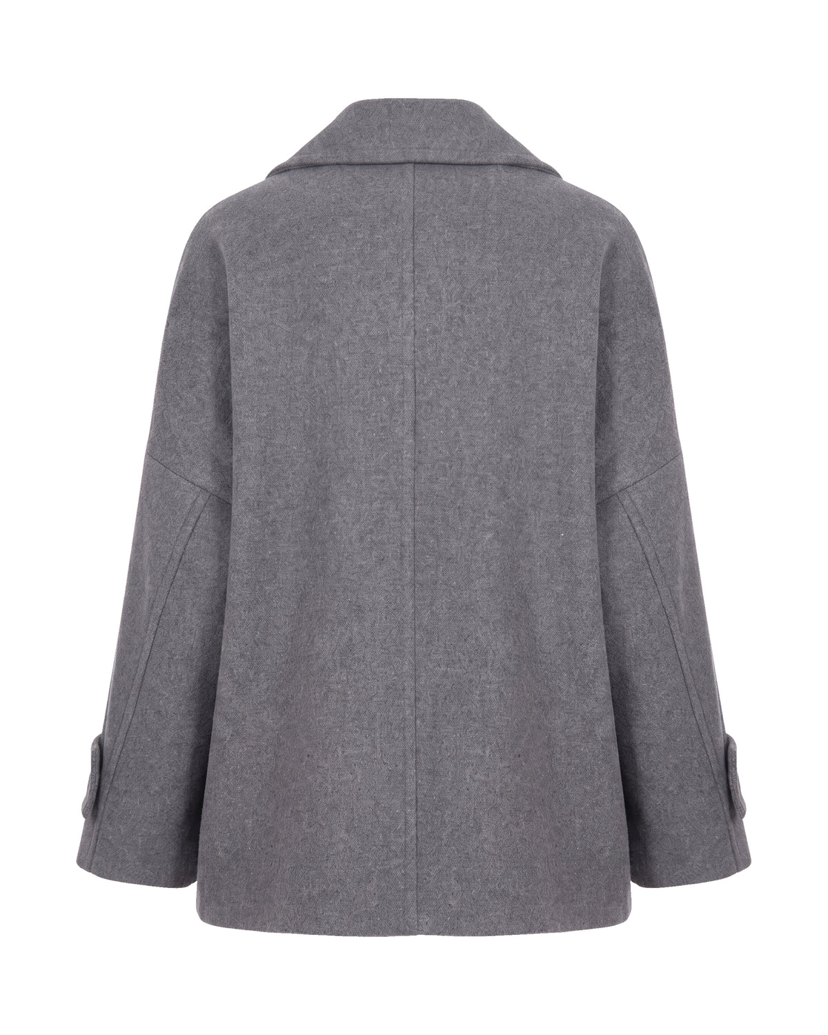 
Oversized Coat – Medium Grey Melange
