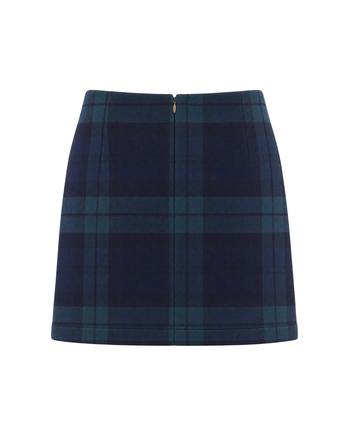 
Wool Miniskirt – Blue Tartan