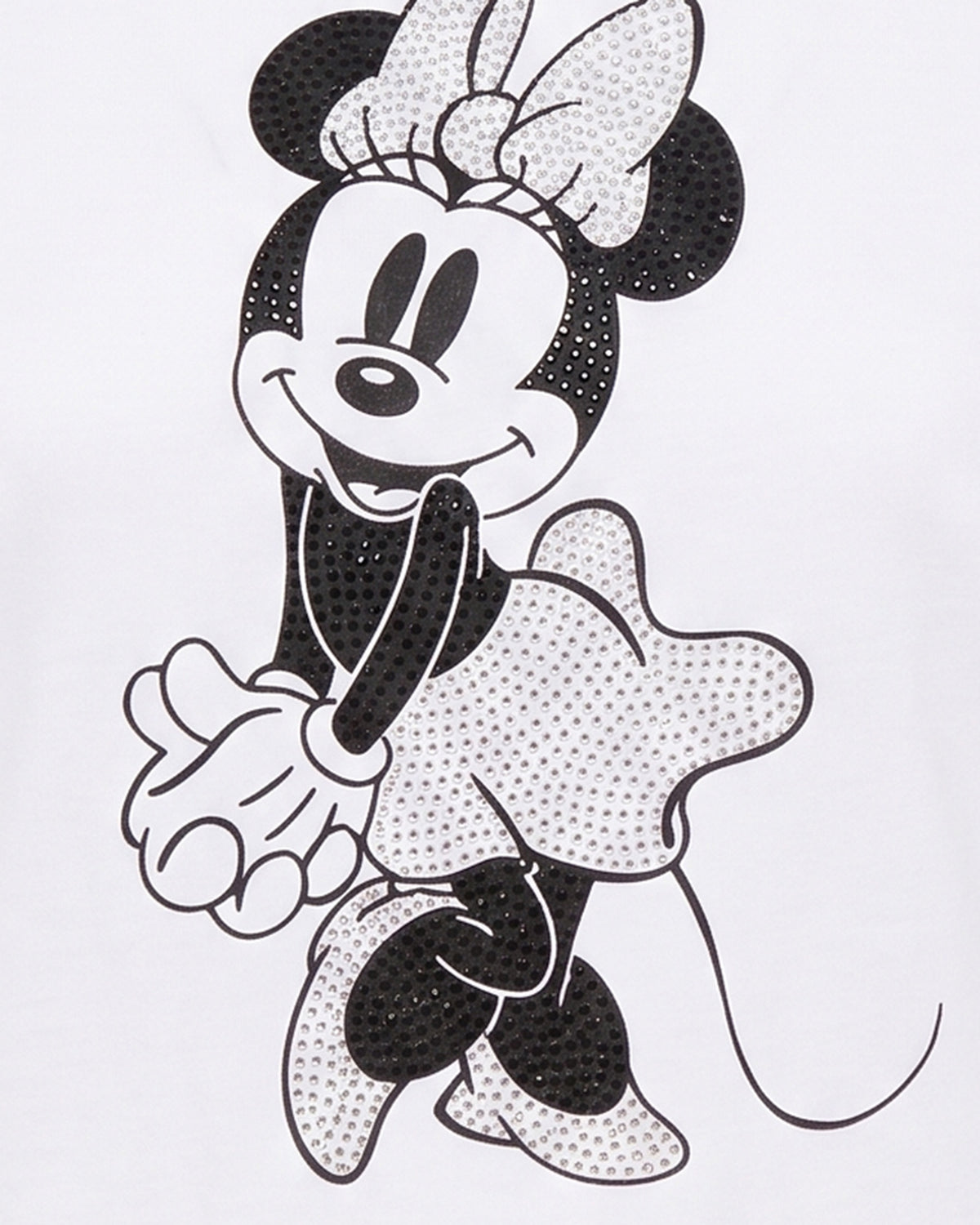 
Crew Neck T-Shirt – Bco Miss Mouse B&W
