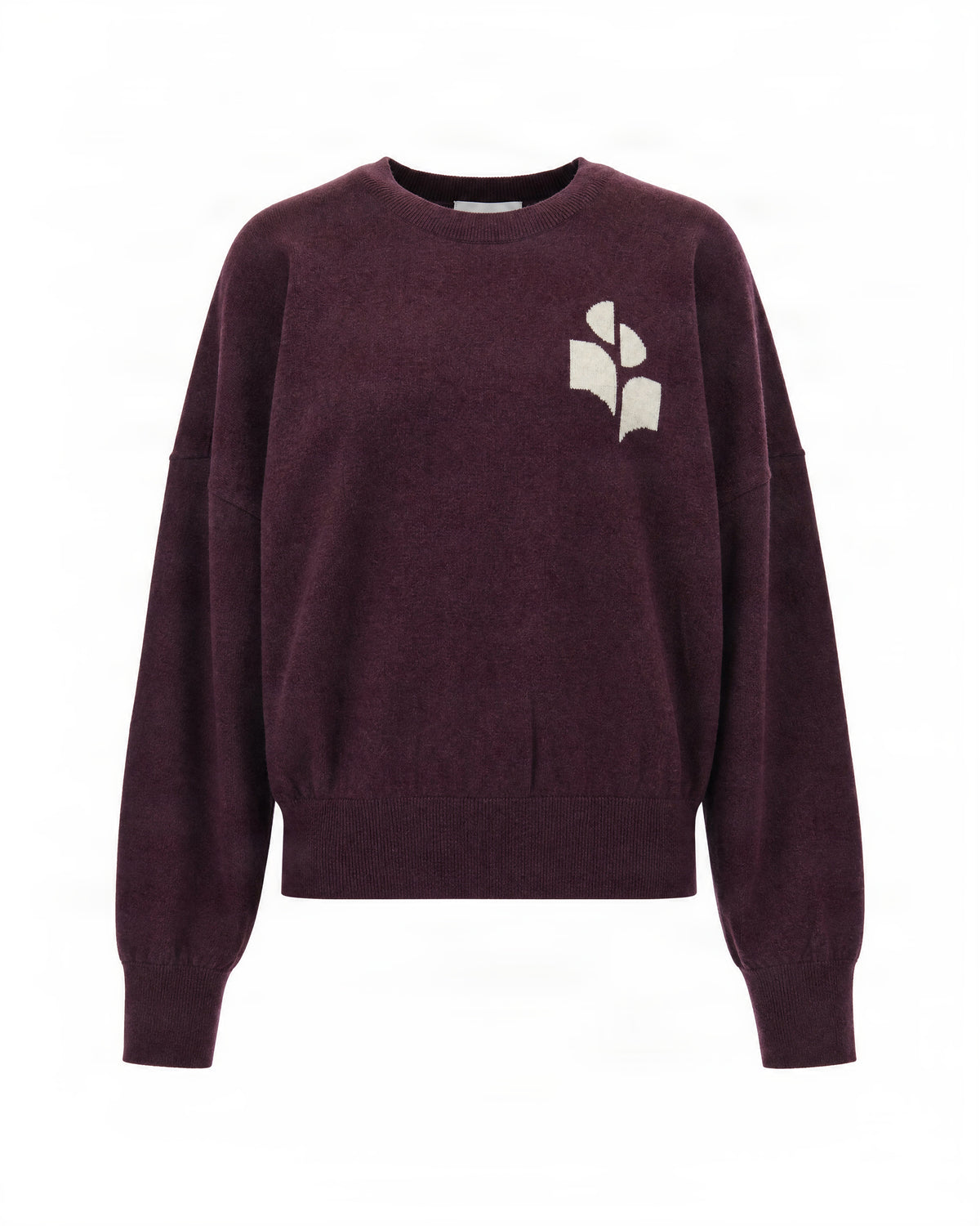 
Embroidered Sweater – Burgundy