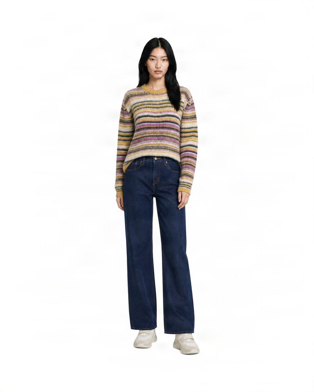 
Striped Sweater – Mustard
