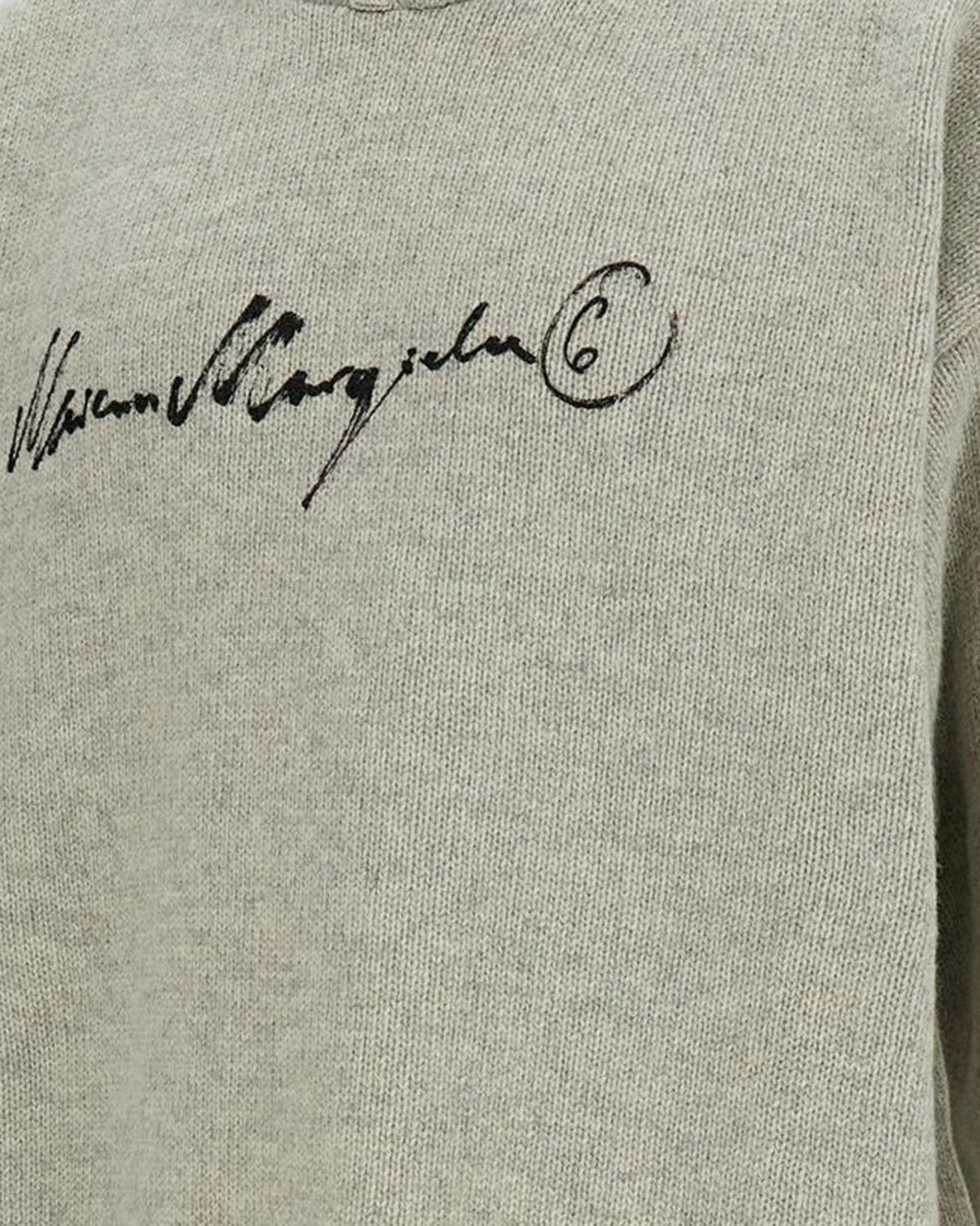 
Hoodie Paint Logo Sweater – Grey Melange-Black Print