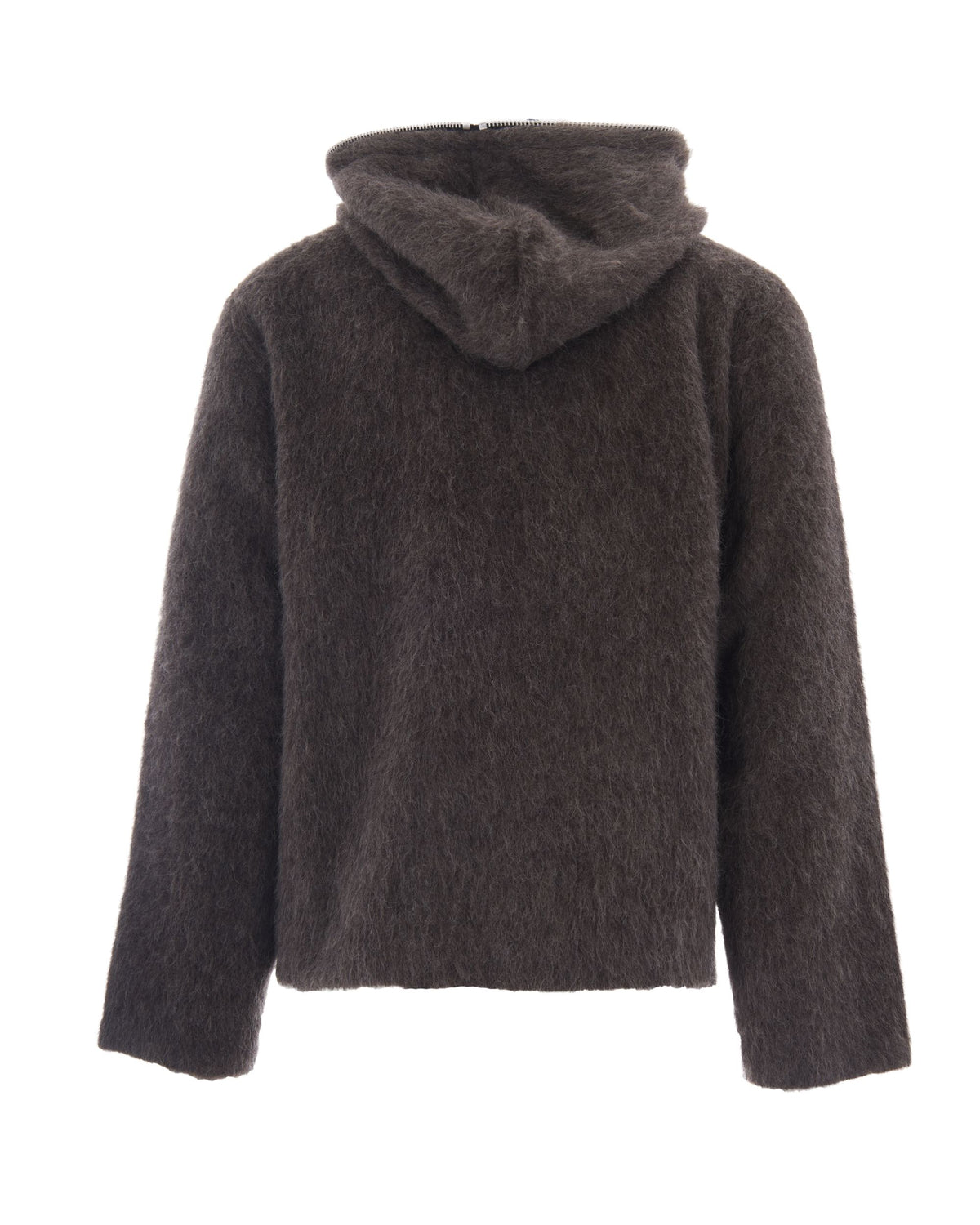 
Full Zip Sweatshirt – Mole Grey Hairy Wool