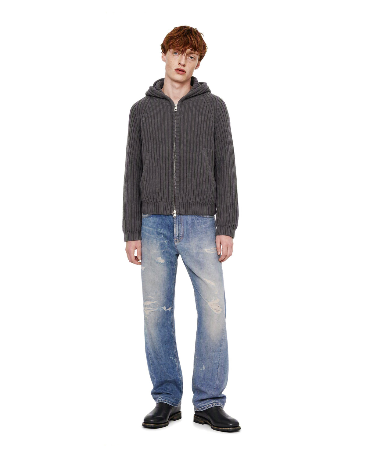 
Level Sweatshirt – Sage Stripe Dry Merino Wool