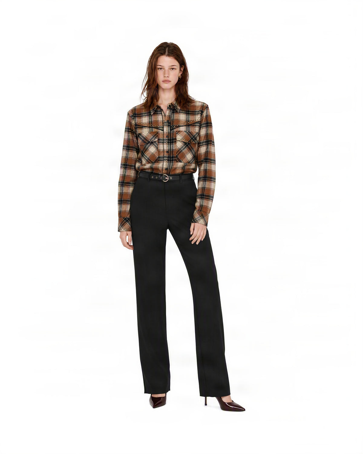 
Check Shirt – Brown Pattern