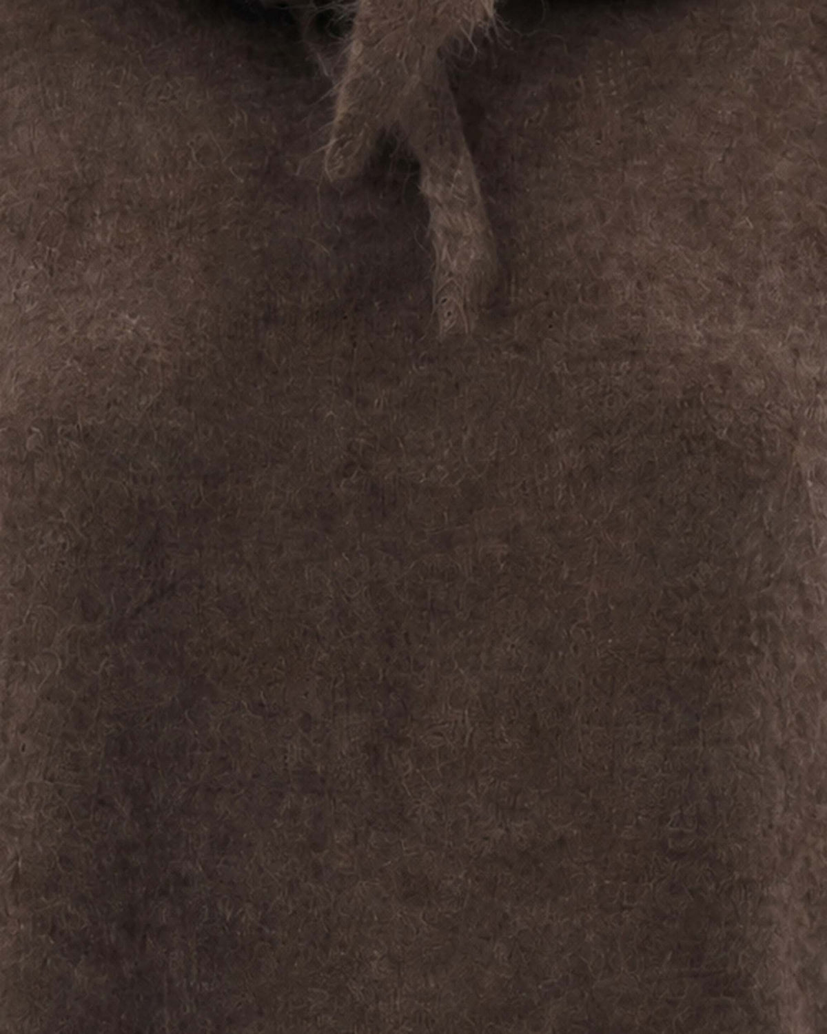
Sweater With Scarf – Dark Brown