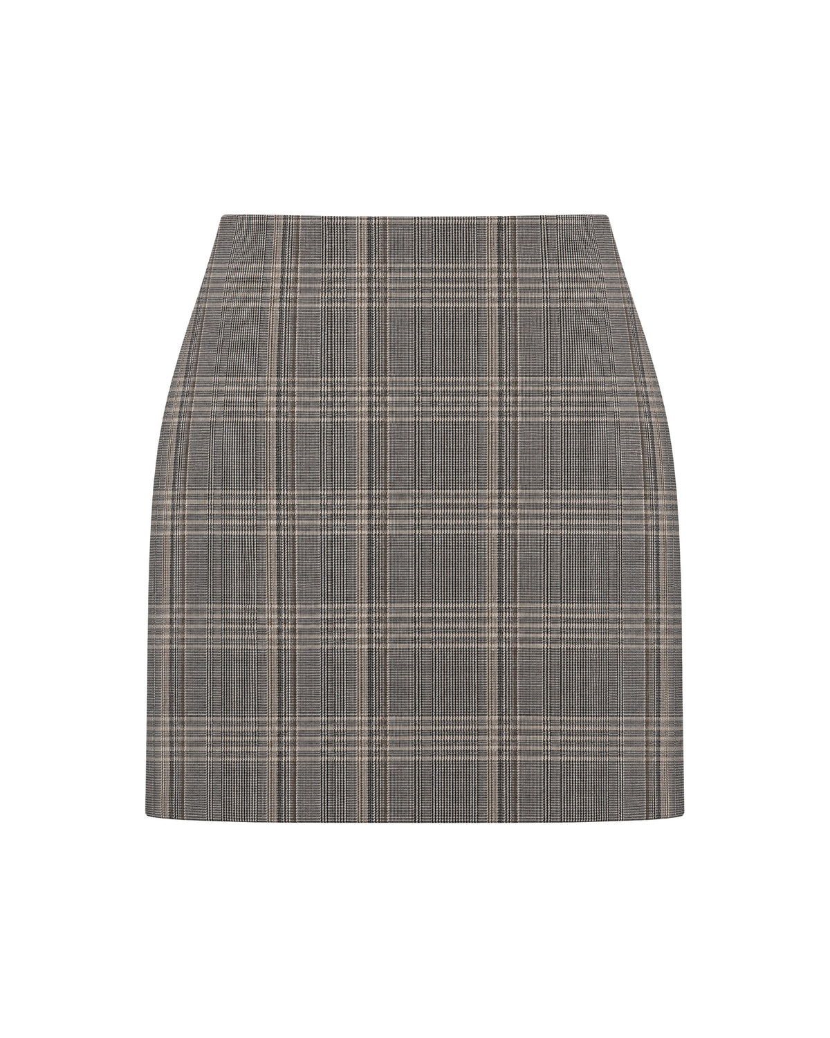 
Brown Check Miniskirt – Brown Check