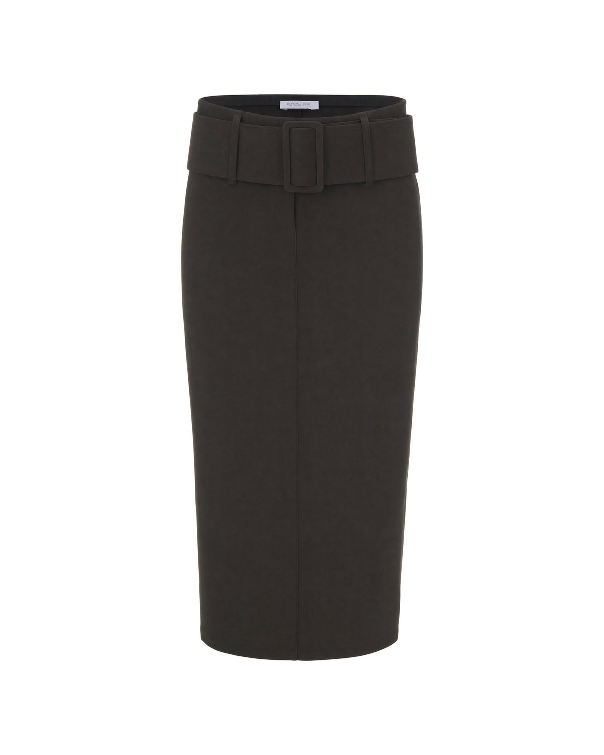 
Midi Belted Skirt – Mysterious Green