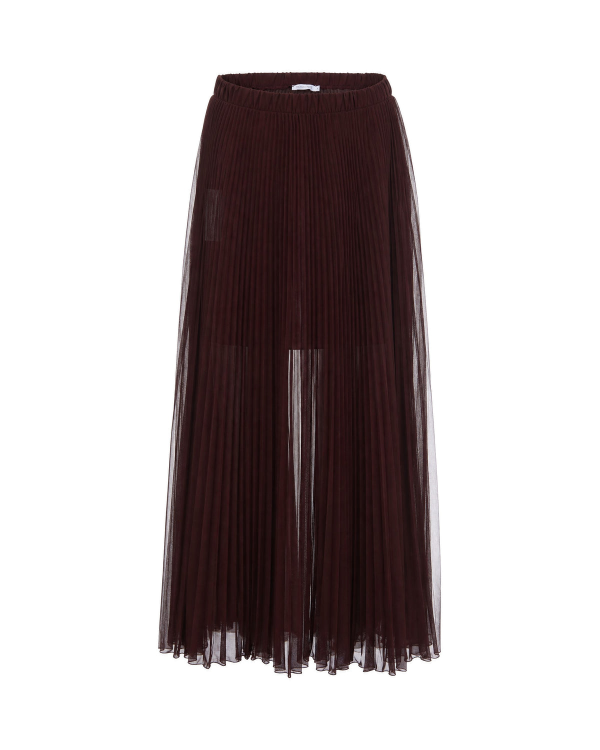 
Wood Brown Pleated Skirt – Wood Brown