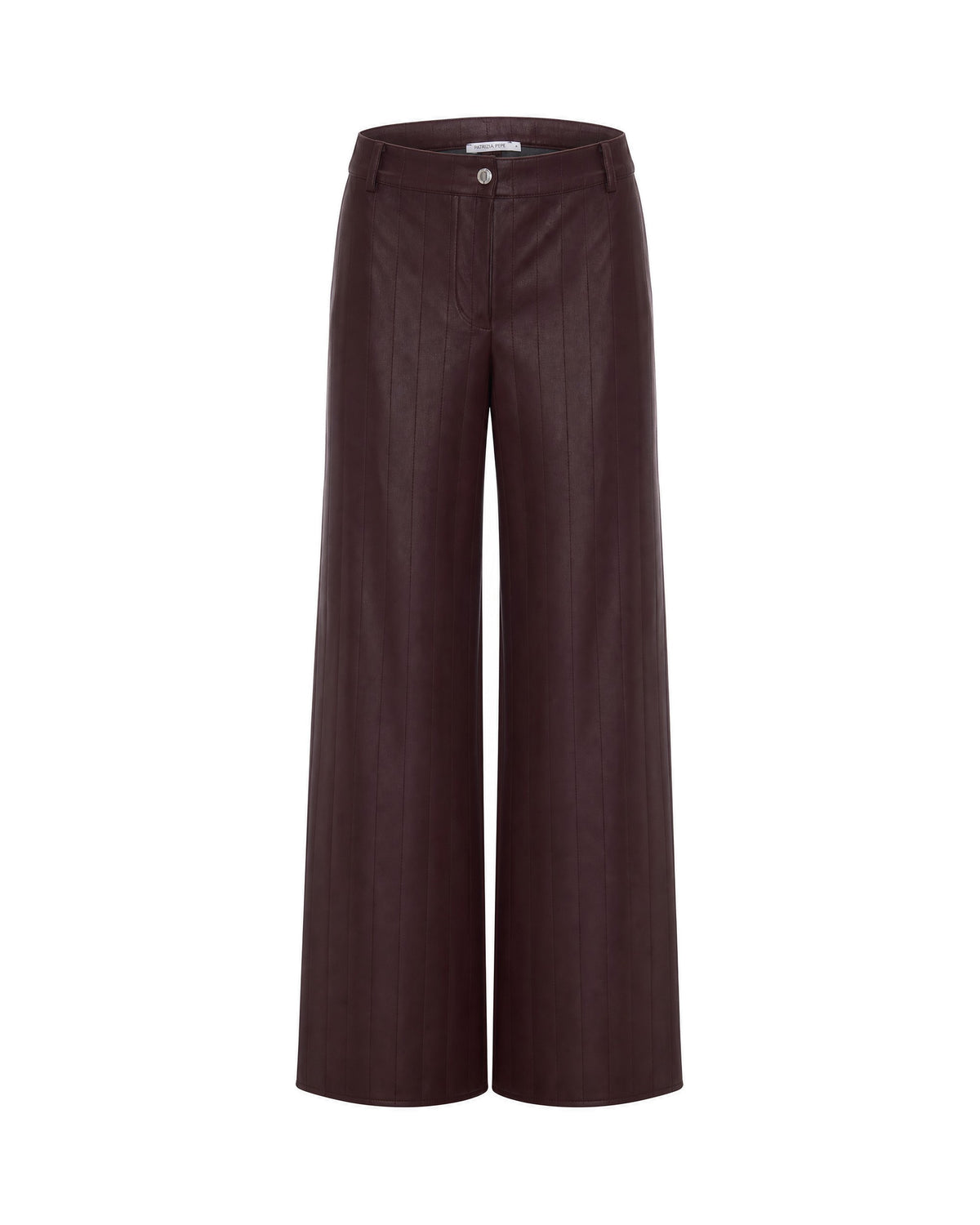 
Faux Leather Trousers – Wood Brown