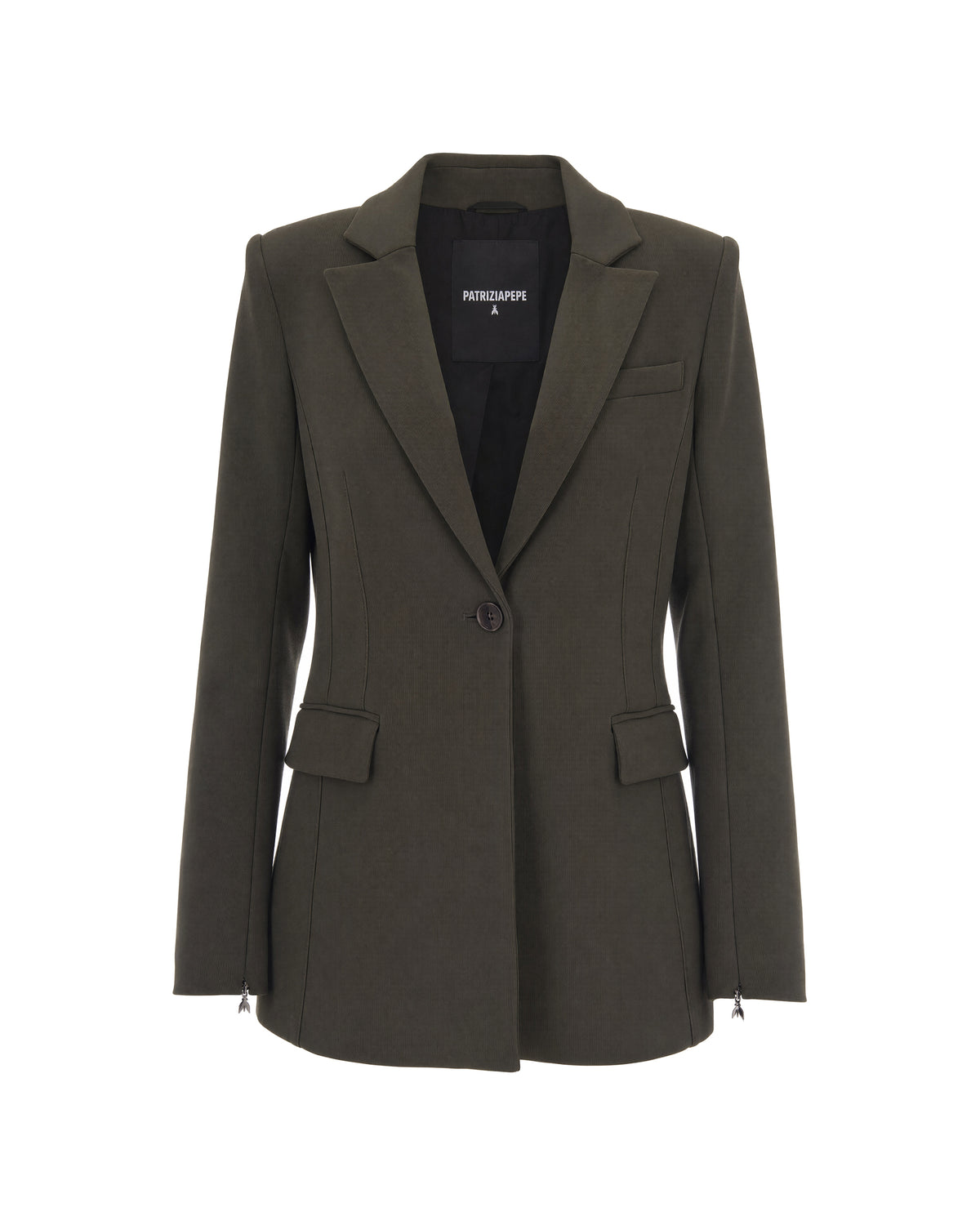
Single-Breasted Blazer – Mysterious Green