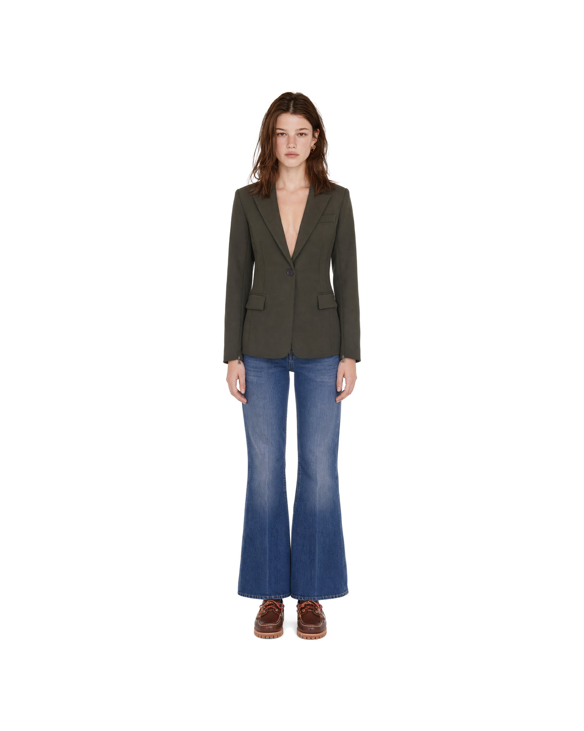 
Single-Breasted Blazer – Mysterious Green