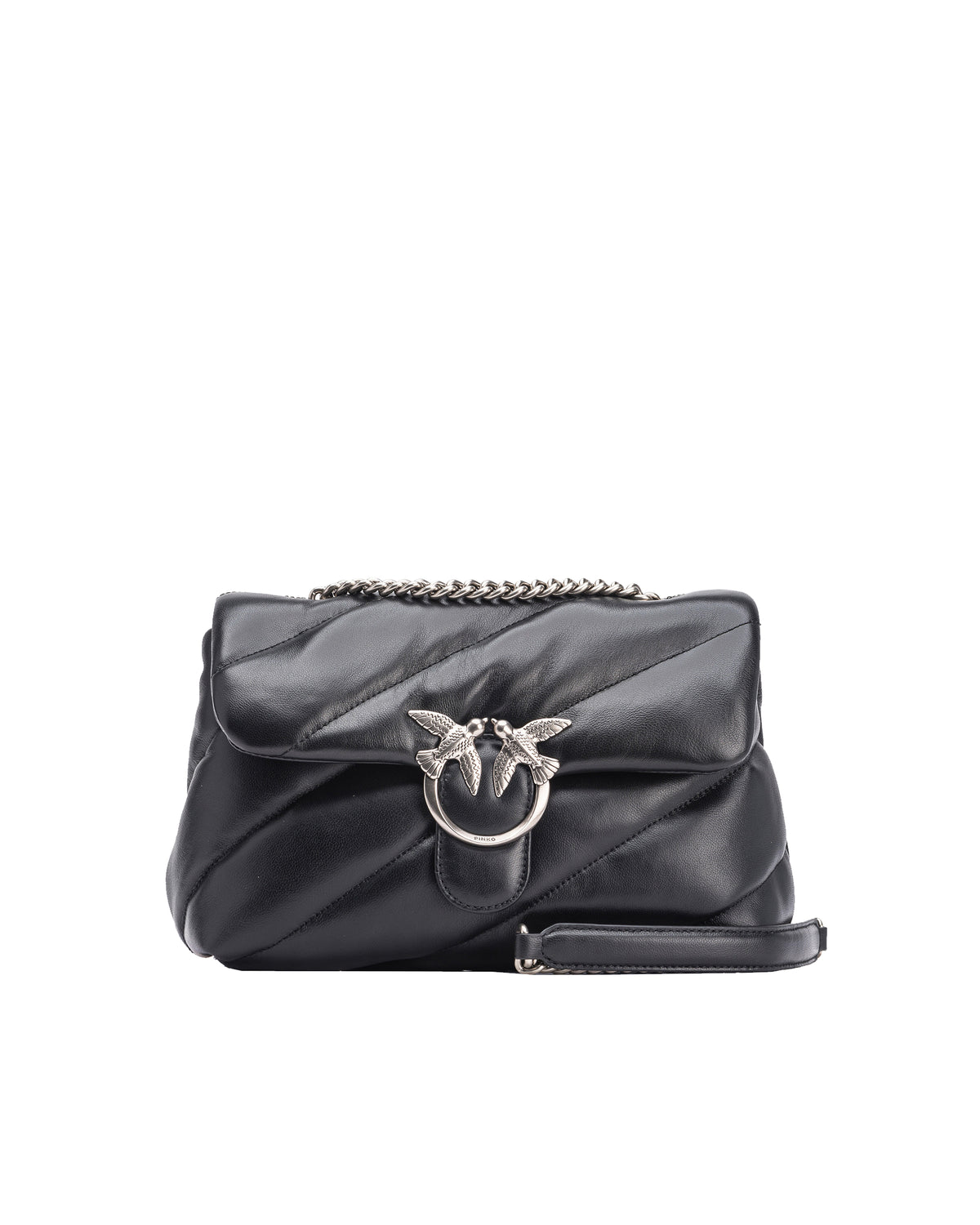 
Love Puff Classic Bag – Black-Old Silver