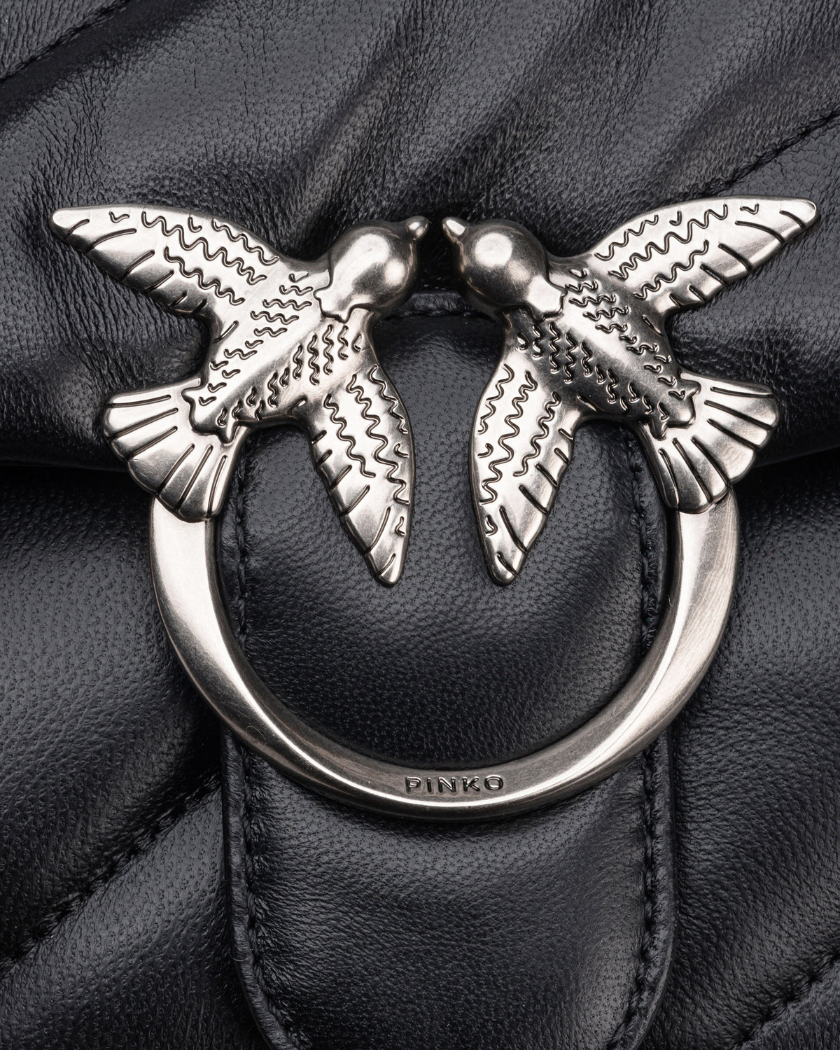 
Love Puff Classic Bag – Black-Old Silver
