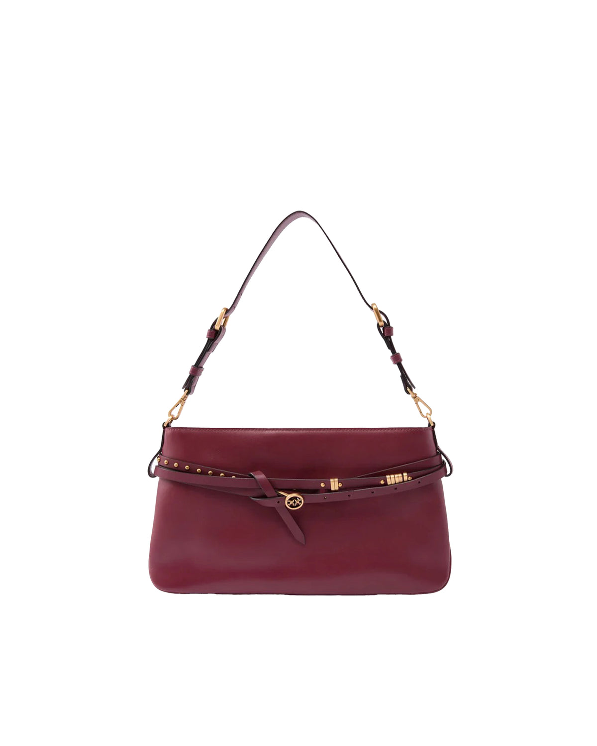 
Medium Belt Bag – Deep Redcurrant-Antique Gold
