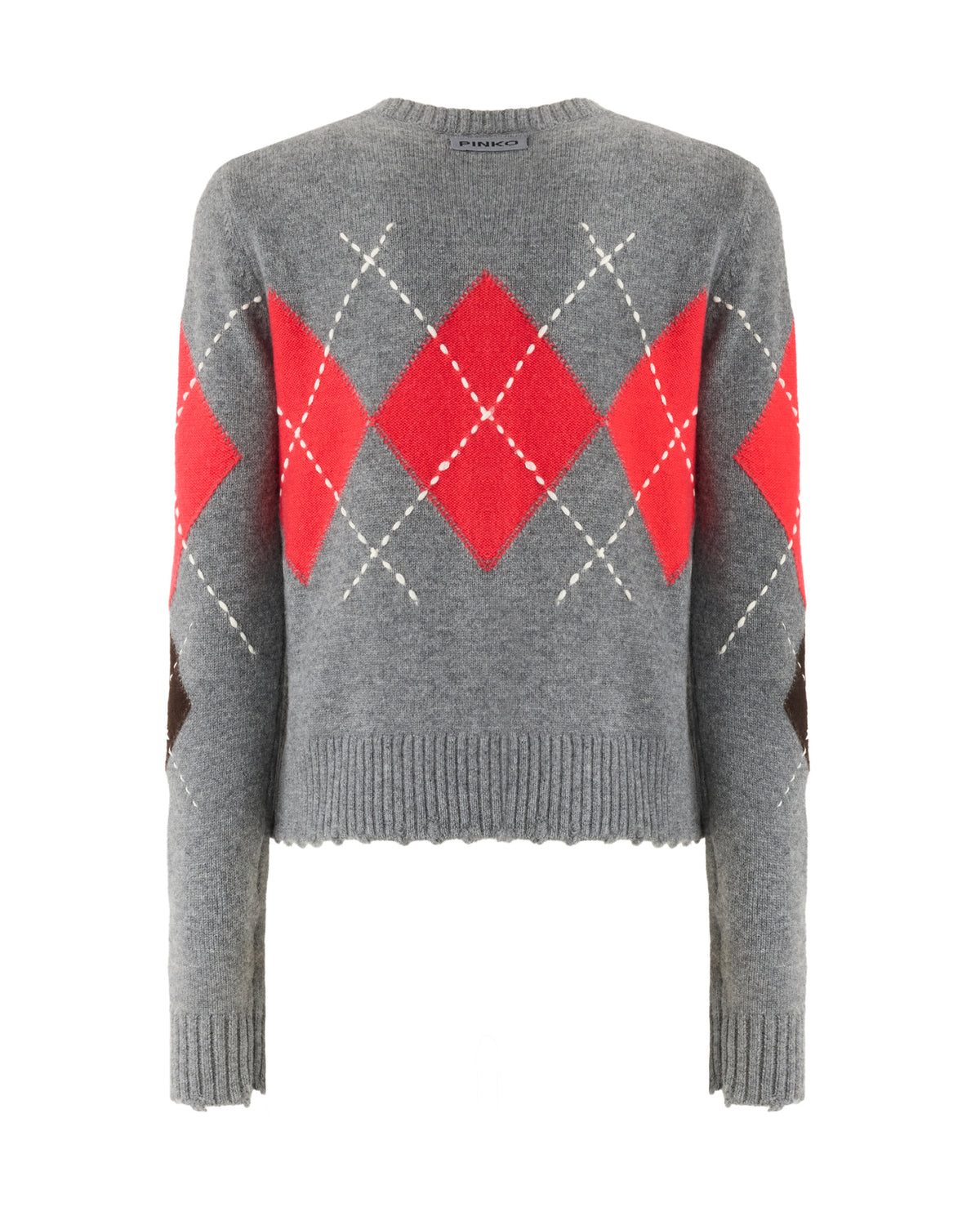 
Cardiff Argyle Cardigan – Grey/Brown