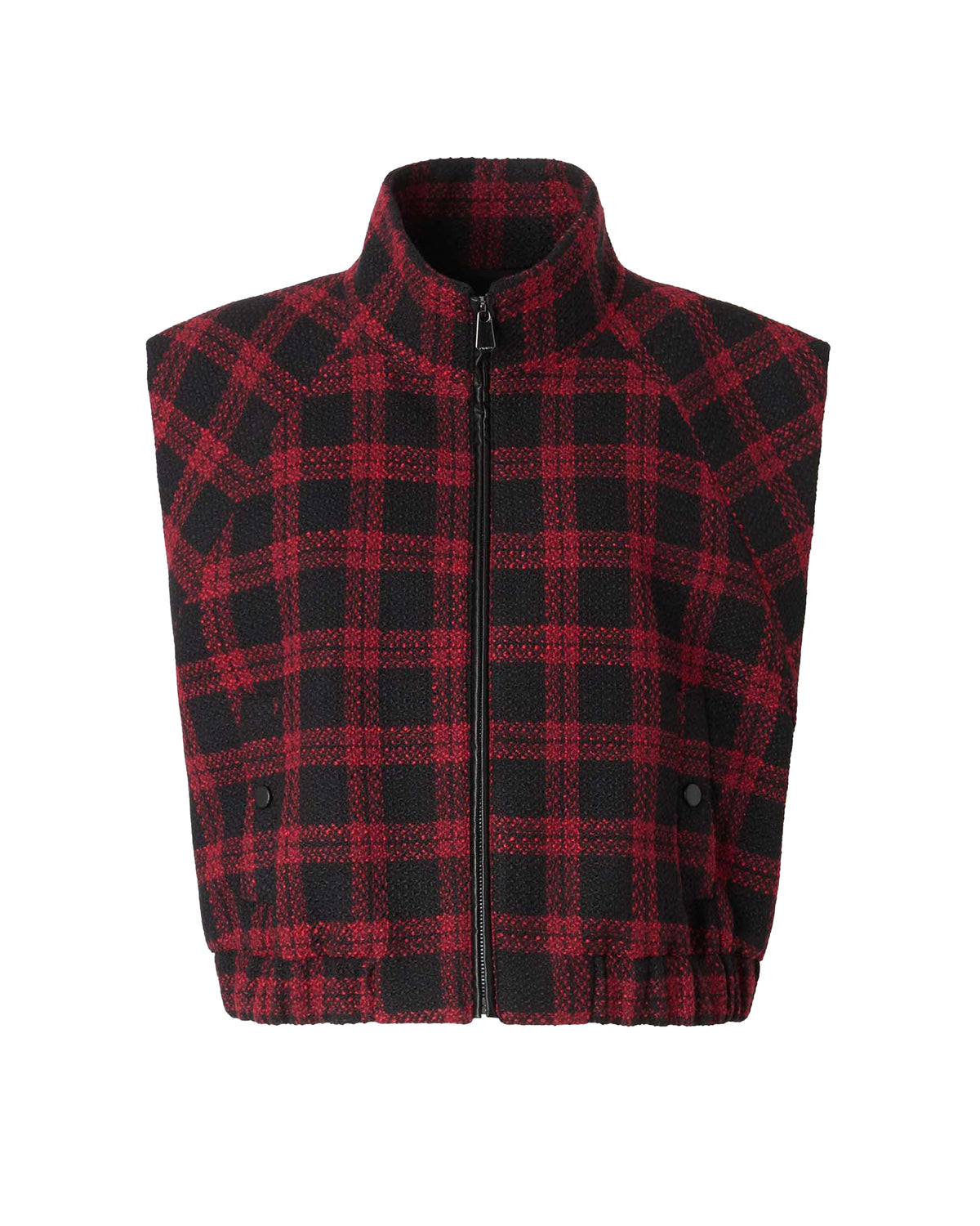 
Handel Tweed Vest – Black/Red
