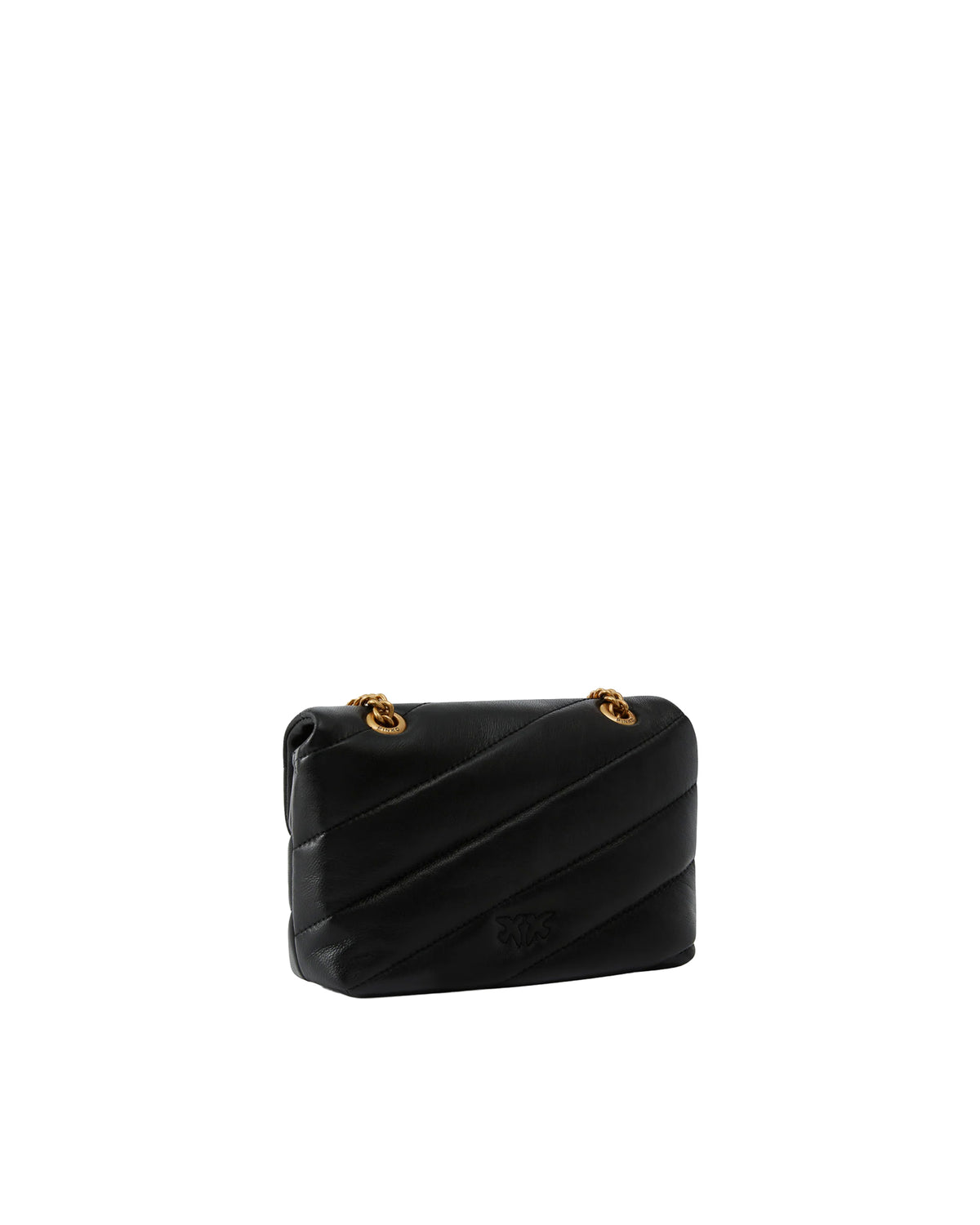 
Love Puff Baby Bag – Black-Antique Gold