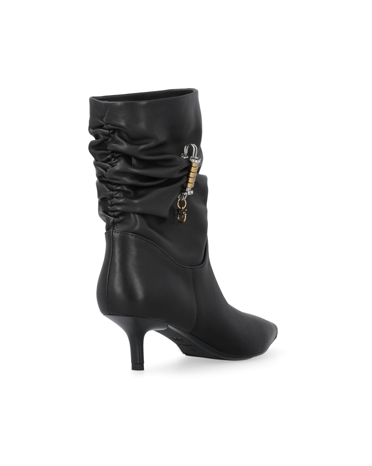 
Ruched Ankle Boot – Black