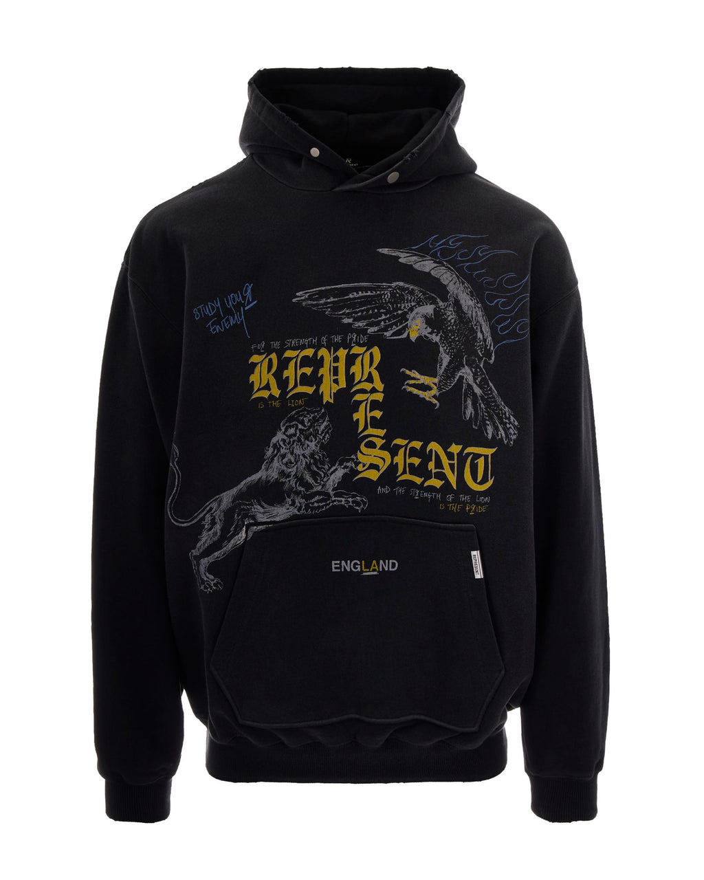 Felpa Enemy – Washed Black