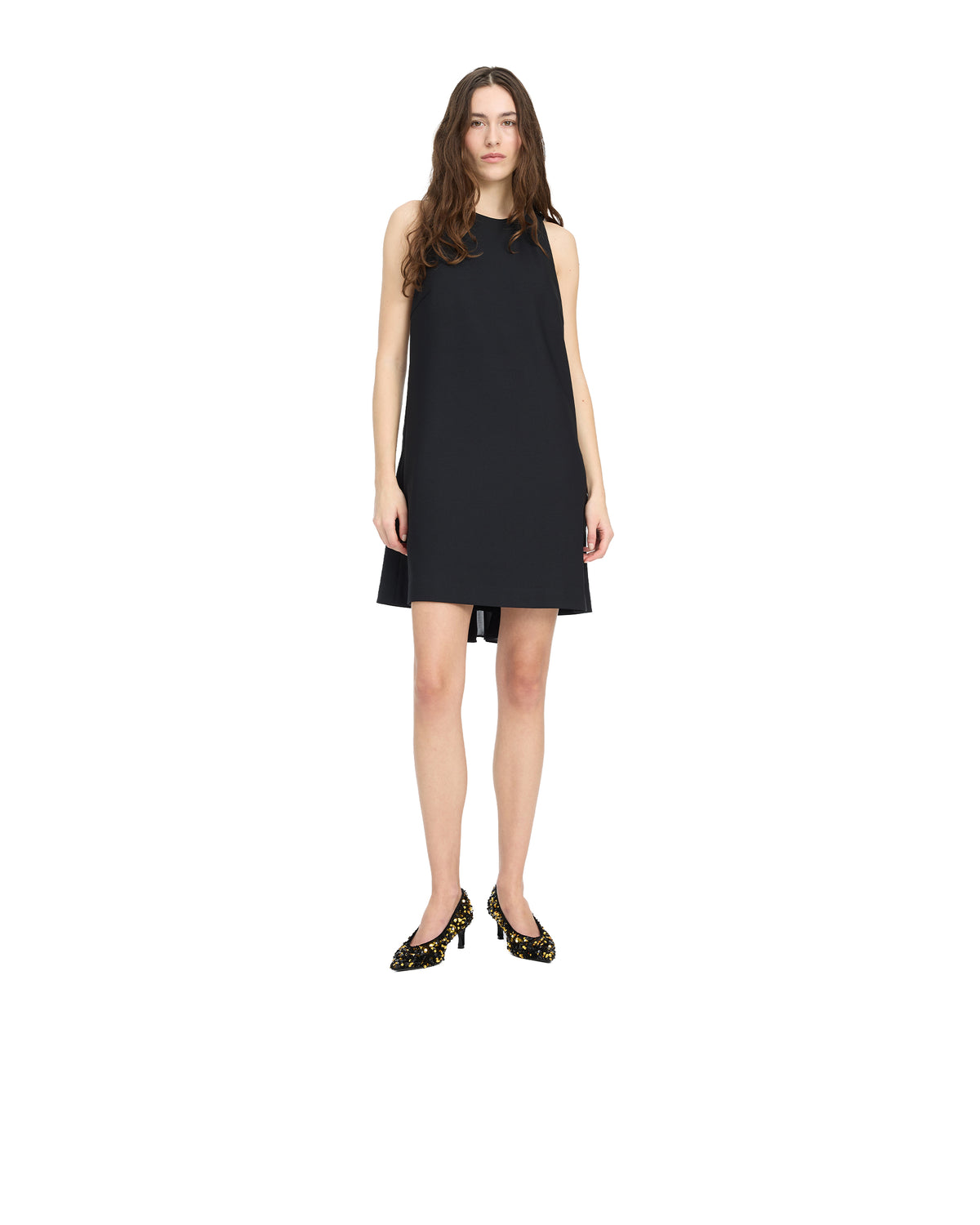 
A-Line Mini Dress – Black