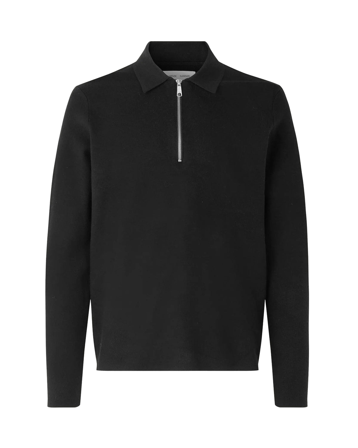 
Guna Half-Zip Sweater – Black