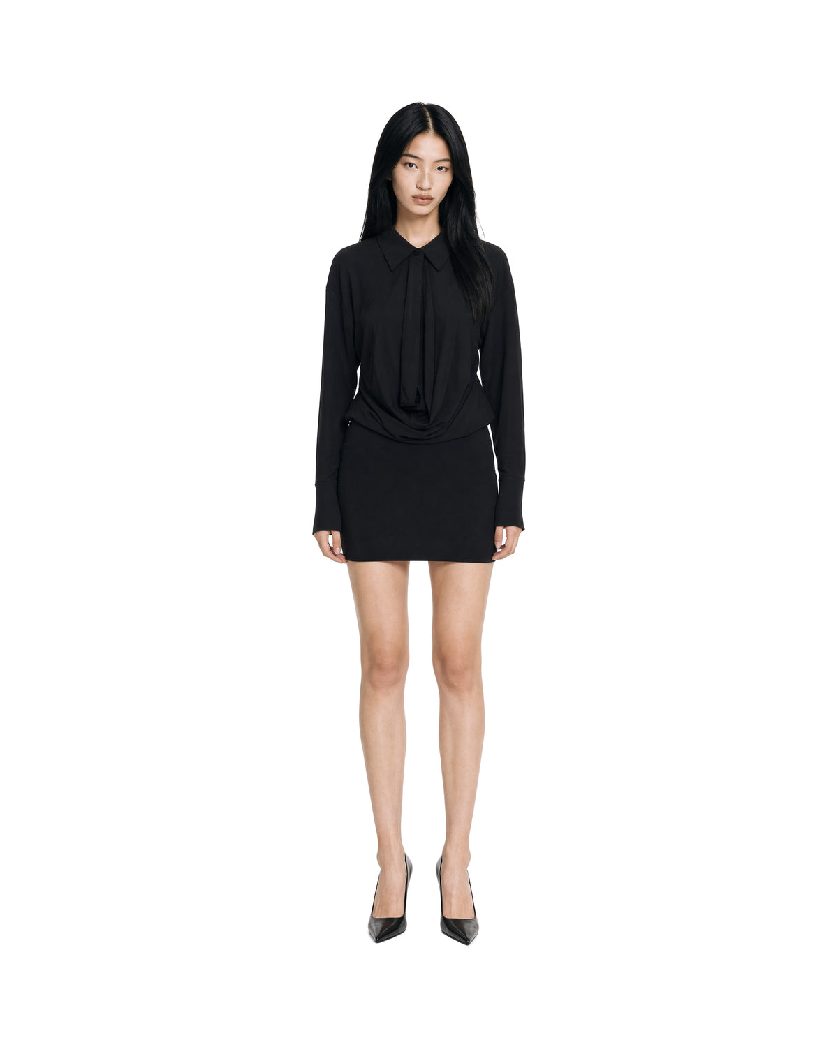 
Draped Dress – Black