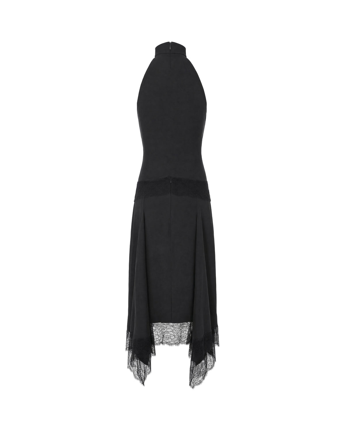 
Lace Halter Dress – Black