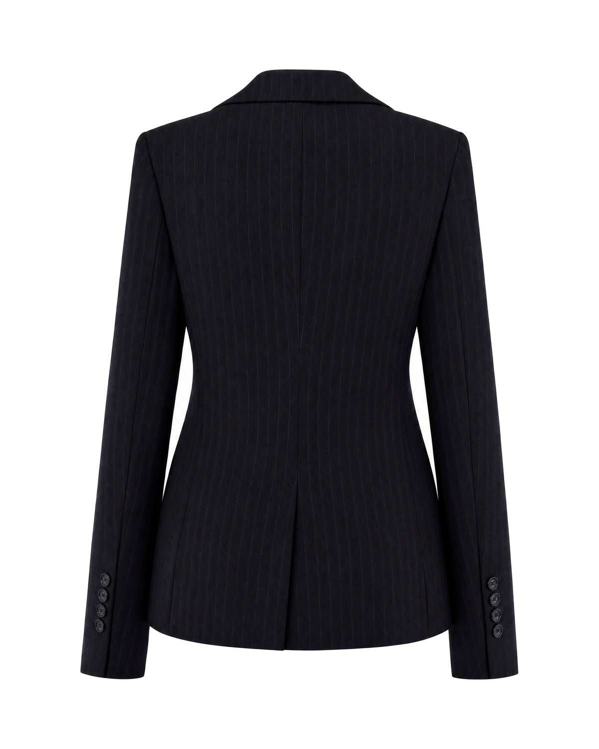 
Pinstripe Blazer – Black/White