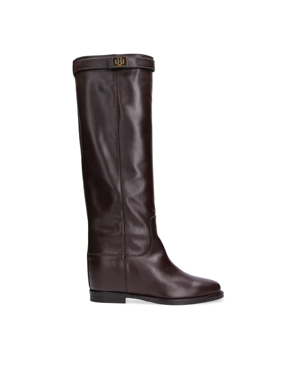 
Boot with padlock – Dark Brown