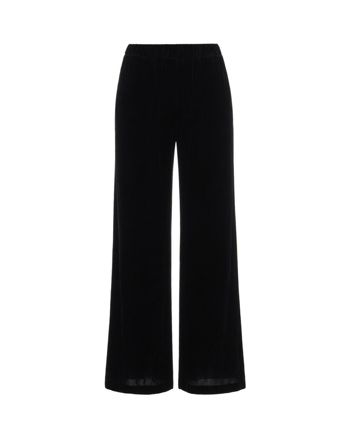Edro Trousers in Black Velvet – Black