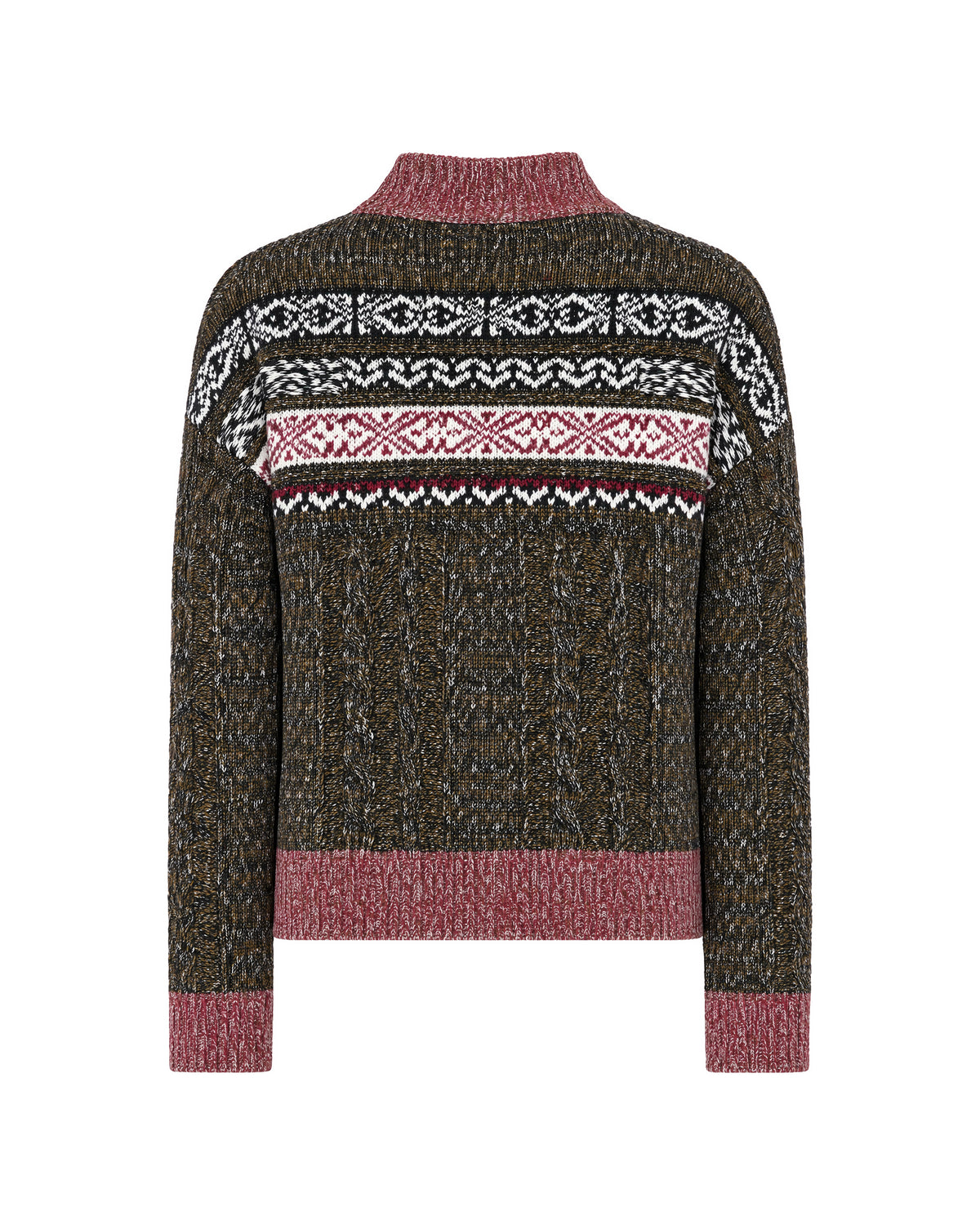 
Black Quota Jacquard Sweater – Black
