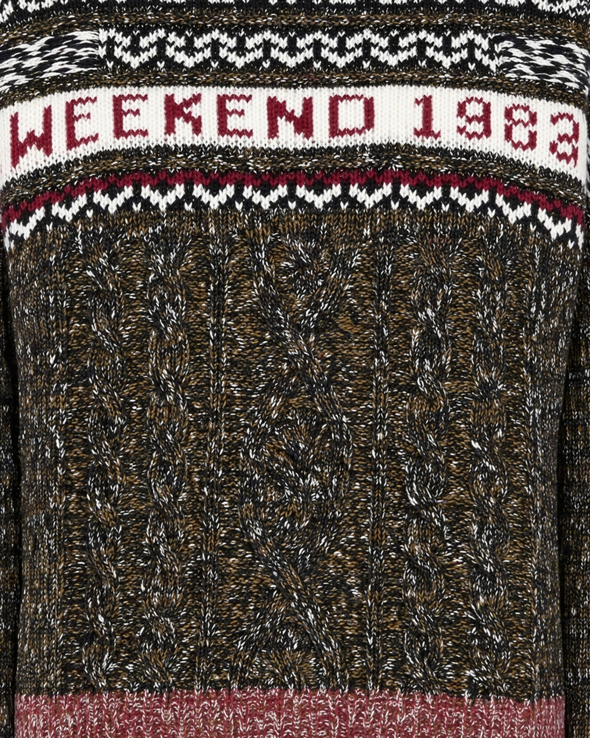 
Black Quota Jacquard Sweater – Black